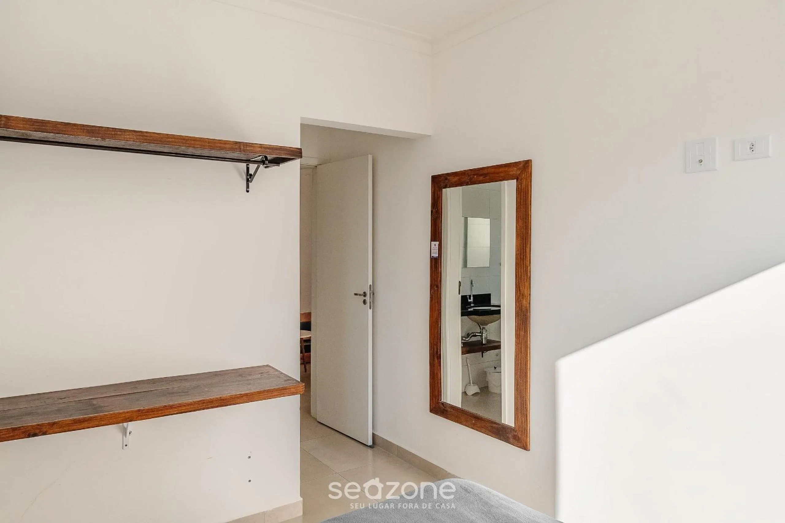 Bedroom in RJI - Apartamentos próximos da praia de Itaguá