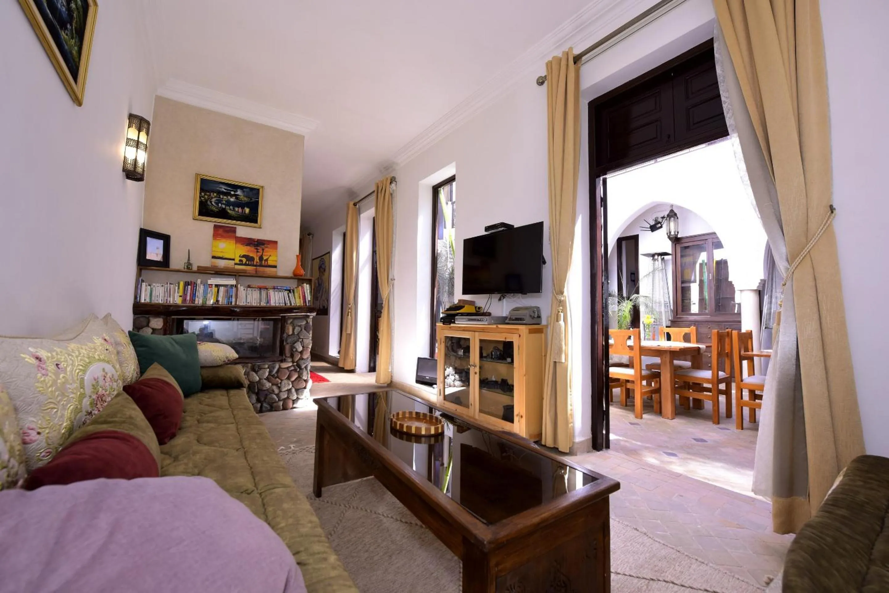 Living room in RIAD KALE POLIS