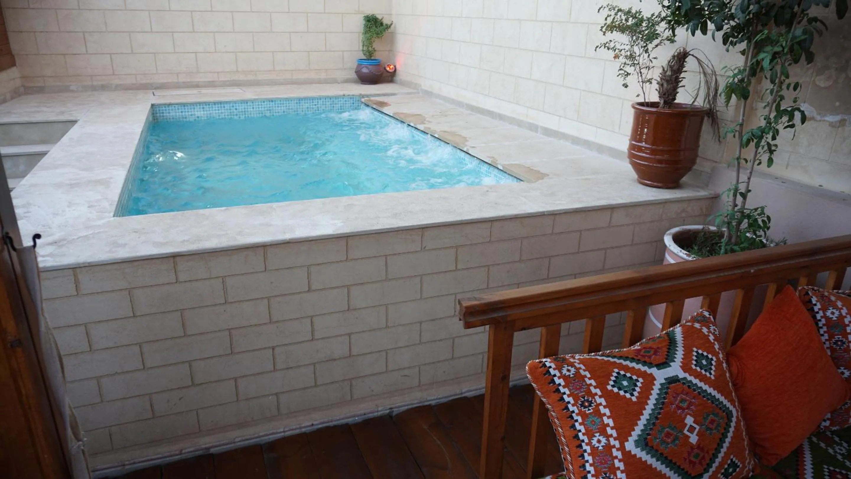 Pool view in RIAD KALE POLIS