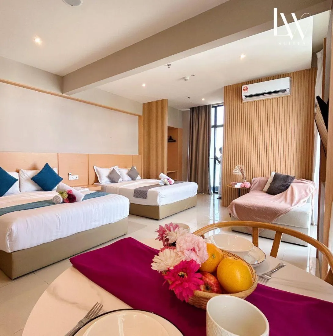 Bed in The Shore Kota Kinabalu City Centre by LW Suites