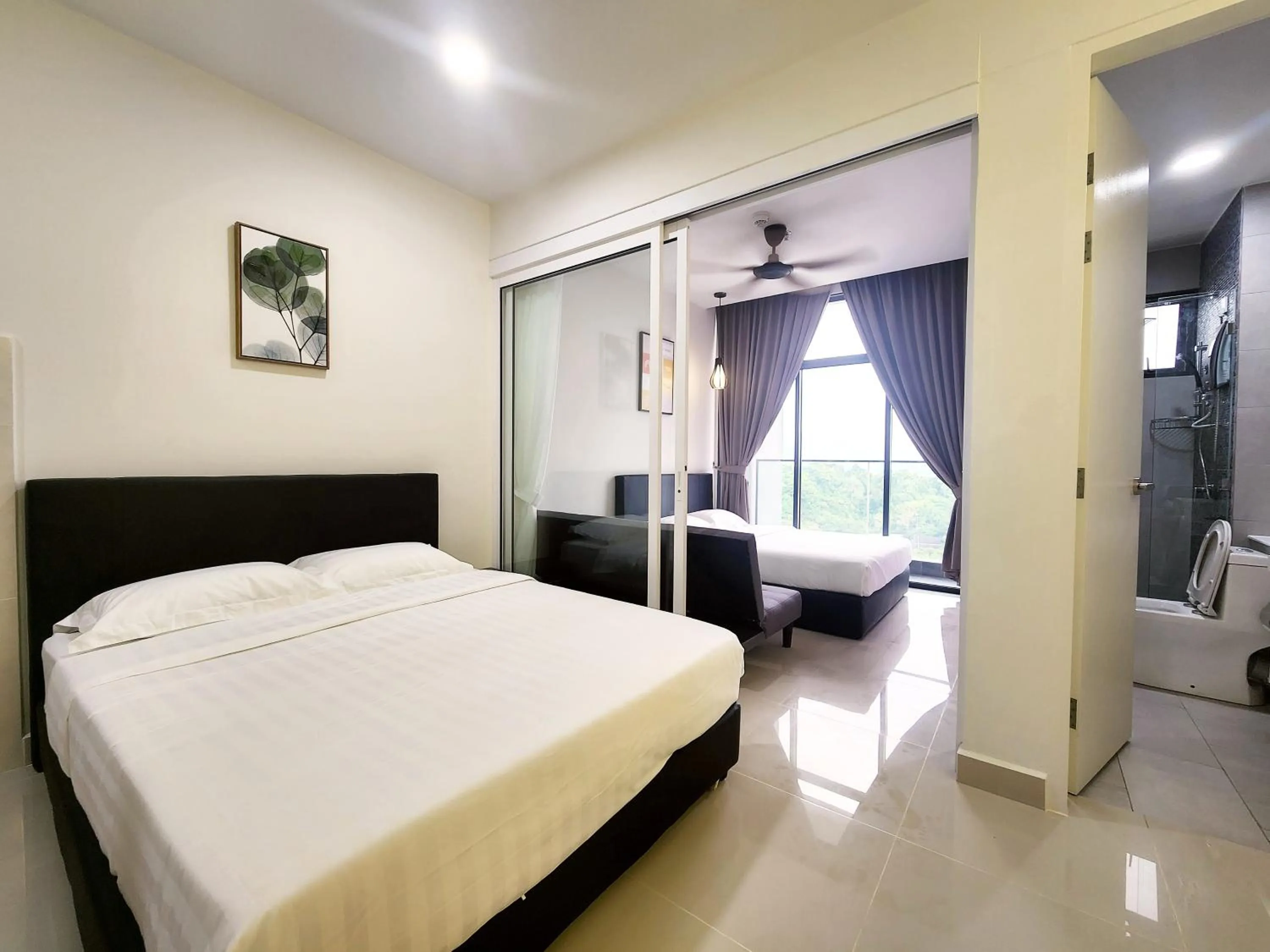 Quadruple Room with Mountain View in The Shore Kota Kinabalu City Centre by LW Suites
