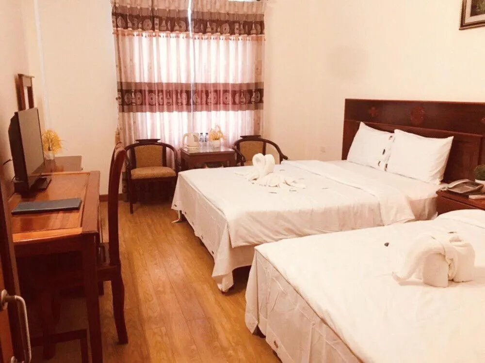 Bed in Yen Nhi Hotel Ninh Binh