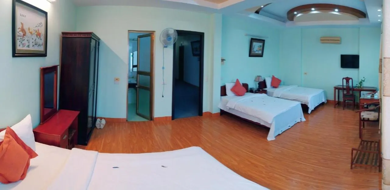 Bed in Yen Nhi Hotel Ninh Binh