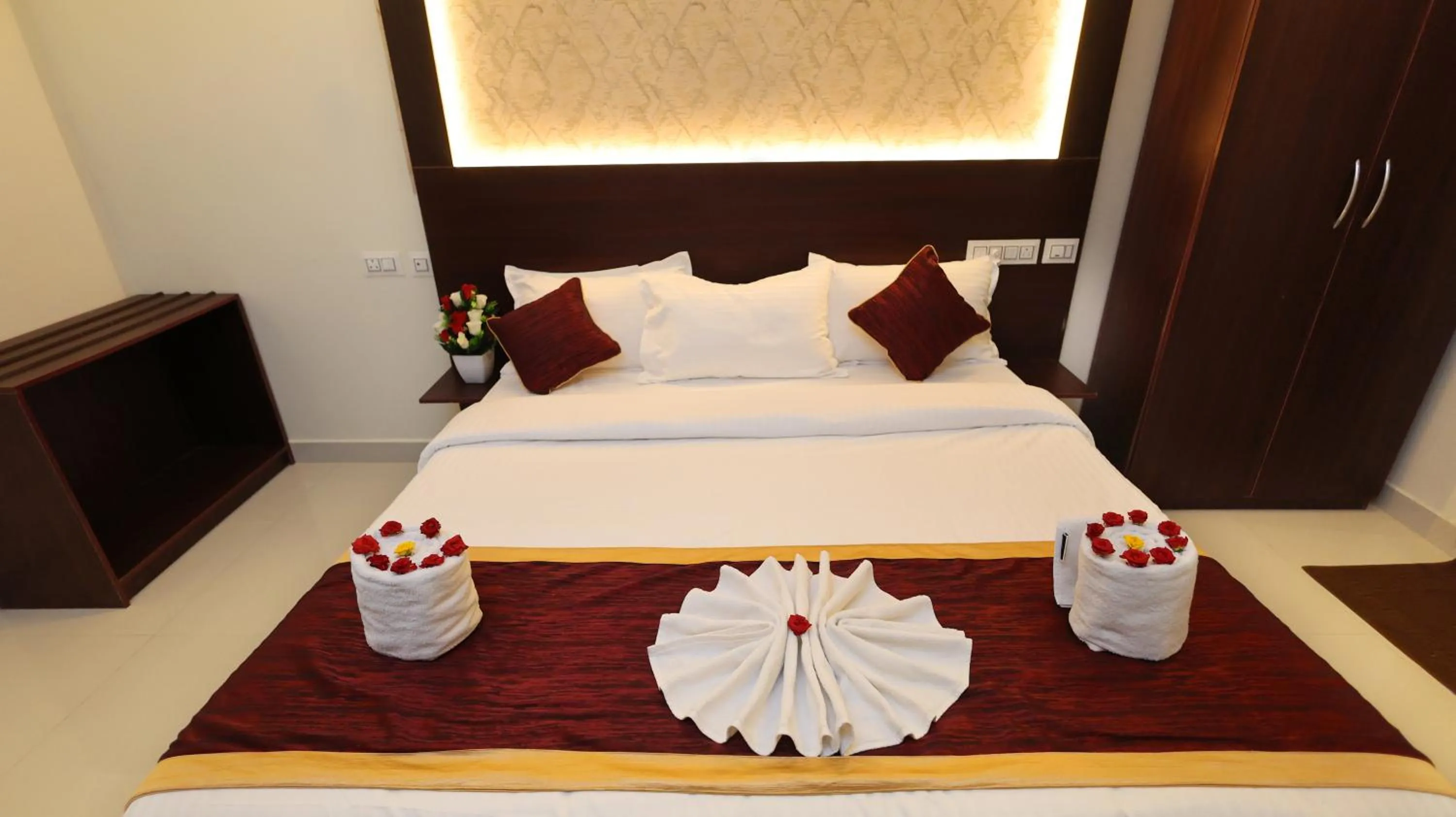 Bed in Hotel Grand Square