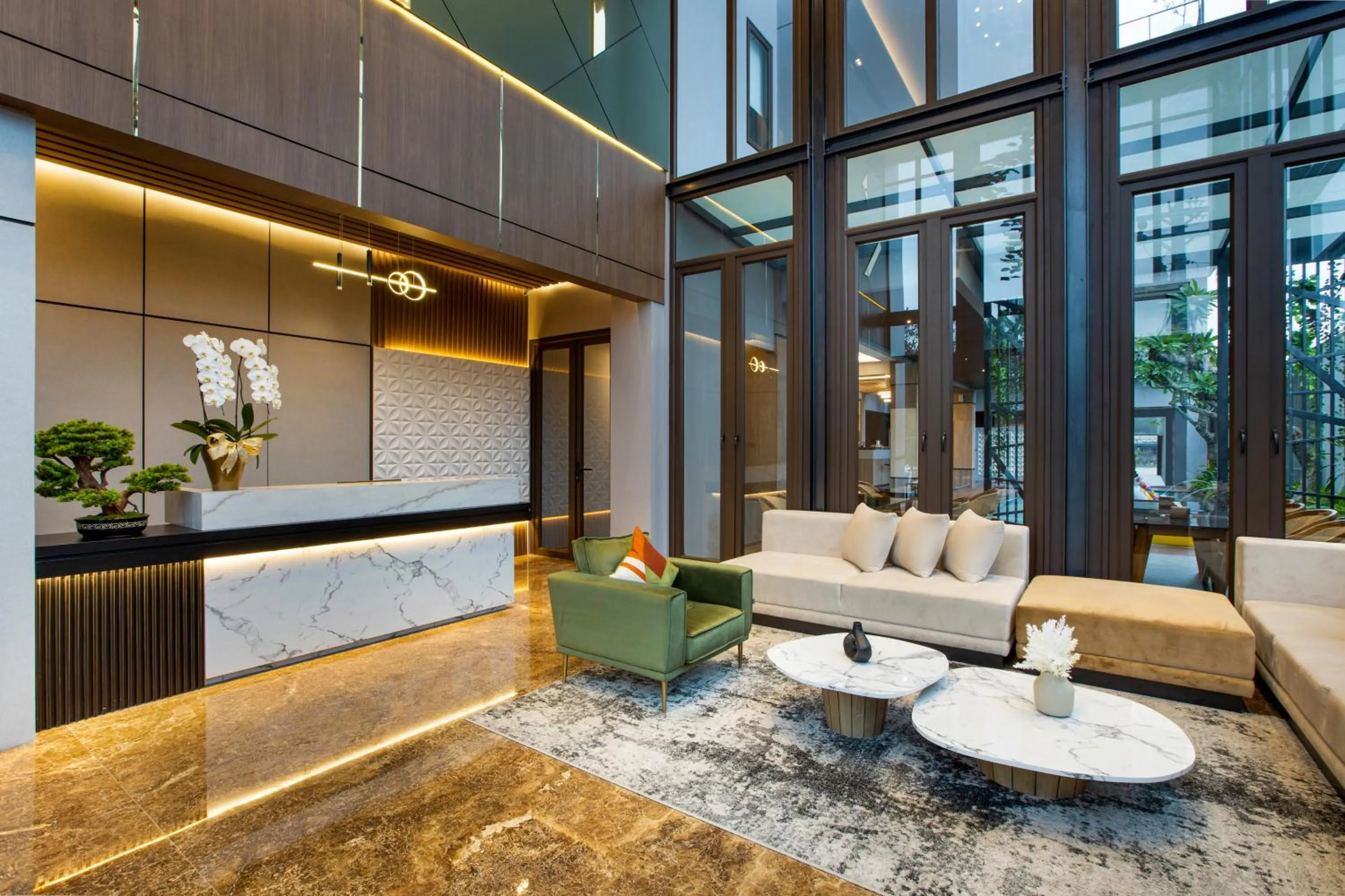 Living room in Kinaralana Hotel Yogyakarta