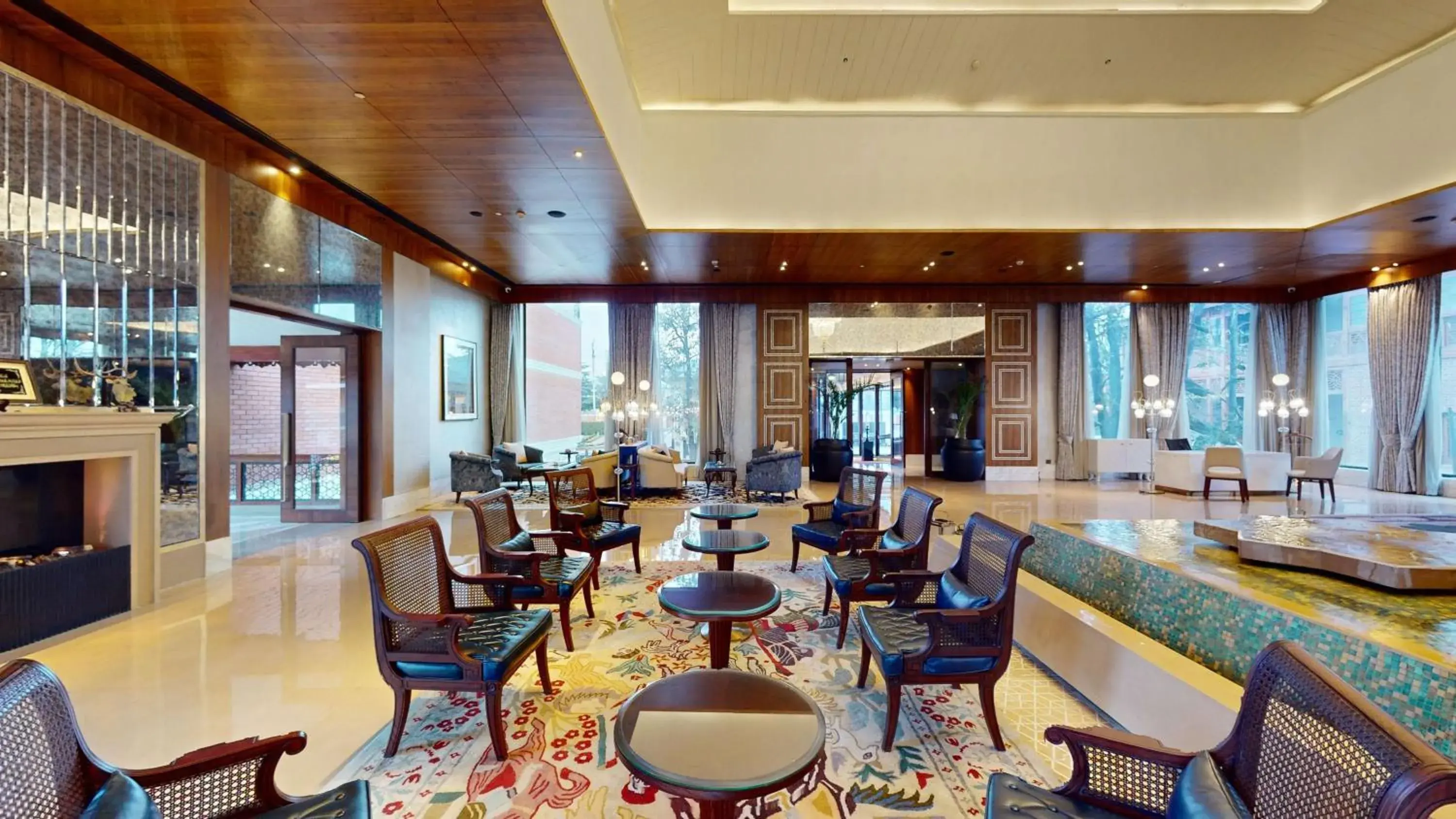 Lobby or reception in Radisson Collection Hotel & Spa, Riverfront Srinagar Lobby or reception in Radisson Collection Hotel & Spa, Riverfront Srinagar