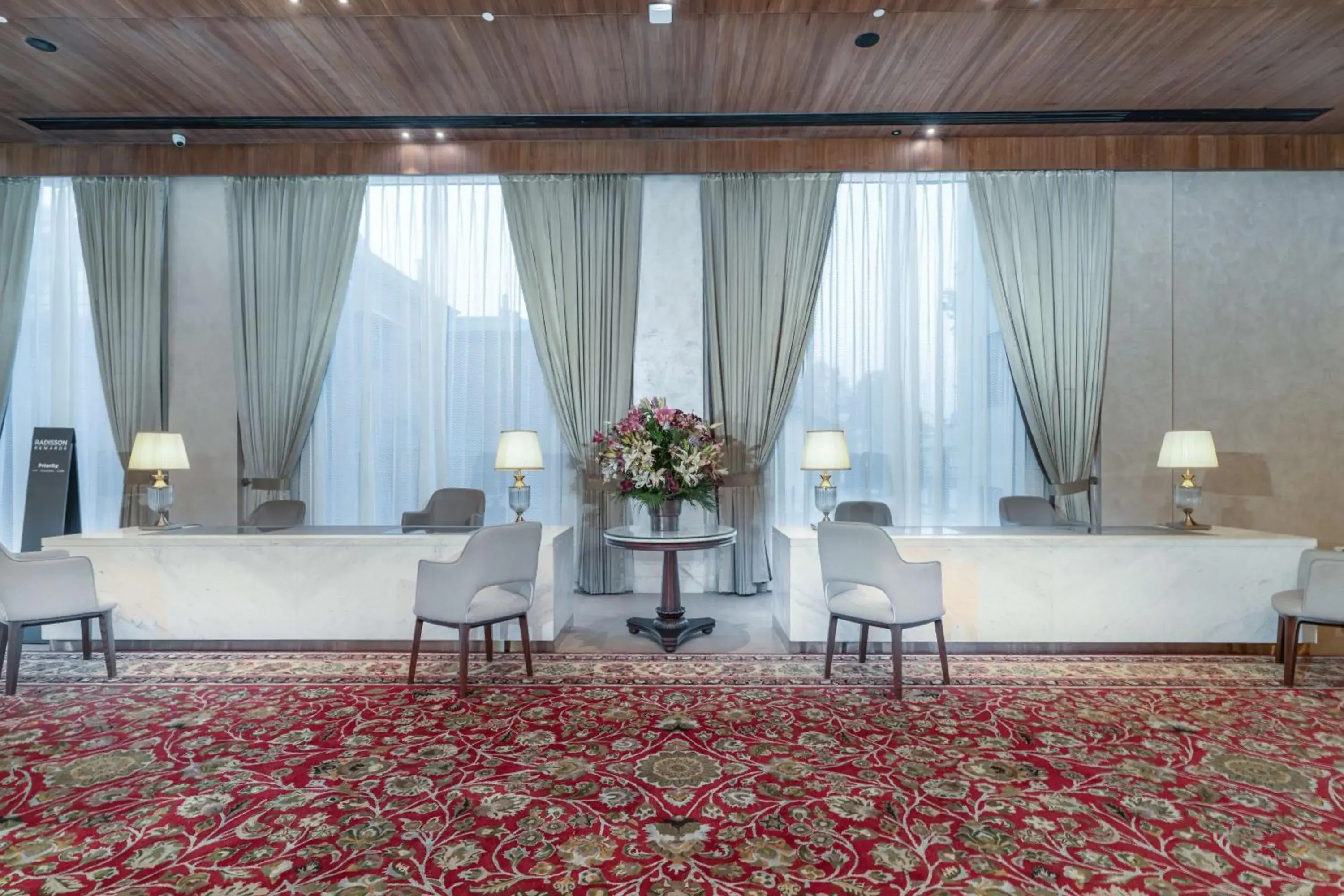 Lobby or reception in Radisson Collection Hotel & Spa, Riverfront Srinagar Lobby or reception in Radisson Collection Hotel & Spa, Riverfront Srinagar