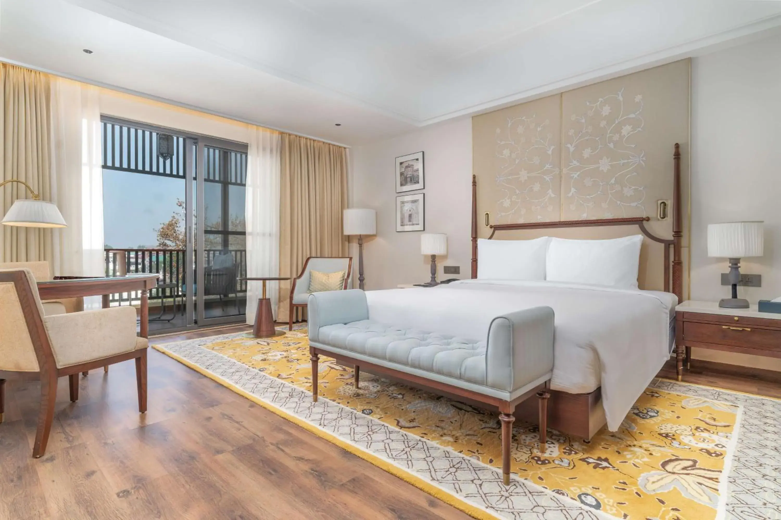 Photo of the whole room, Bed in Radisson Collection Hotel & Spa, Riverfront Srinagar Photo of the whole room, Bed in Radisson Collection Hotel & Spa, Riverfront Srinagar