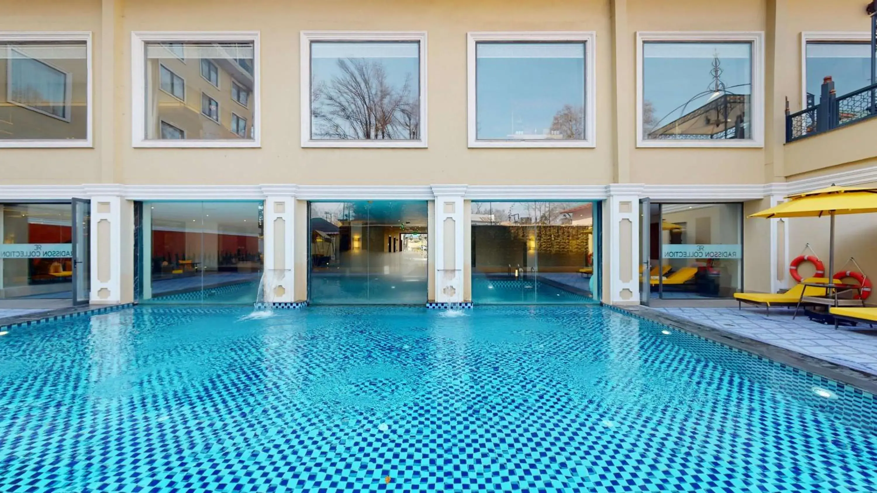 Pool view in Radisson Collection Hotel & Spa, Riverfront Srinagar Pool view in Radisson Collection Hotel & Spa, Riverfront Srinagar