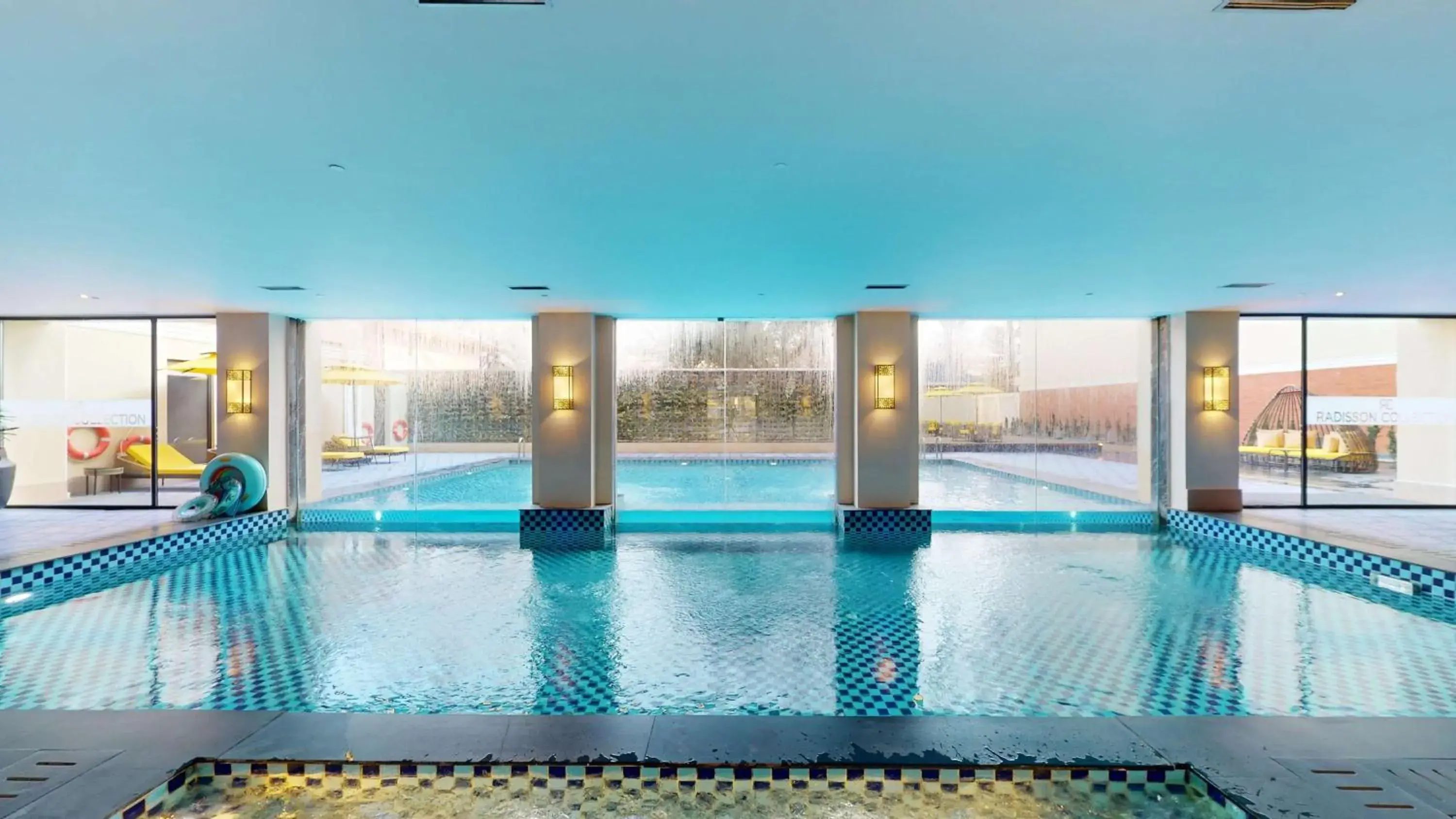 Pool view in Radisson Collection Hotel & Spa, Riverfront Srinagar Pool view in Radisson Collection Hotel & Spa, Riverfront Srinagar