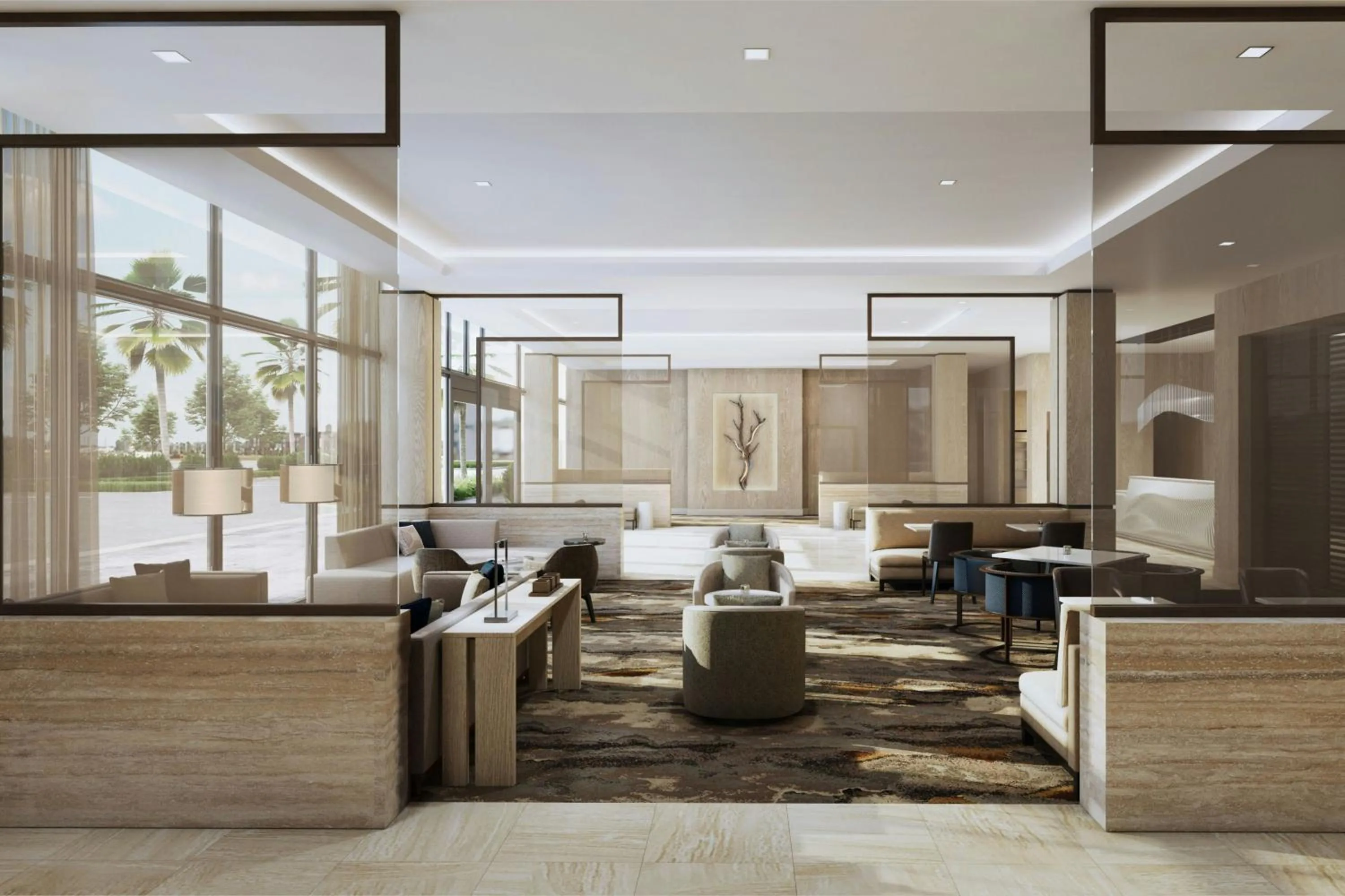 Lobby or reception in AC Hotel by Marriott Jacksonville St Johns Town Center