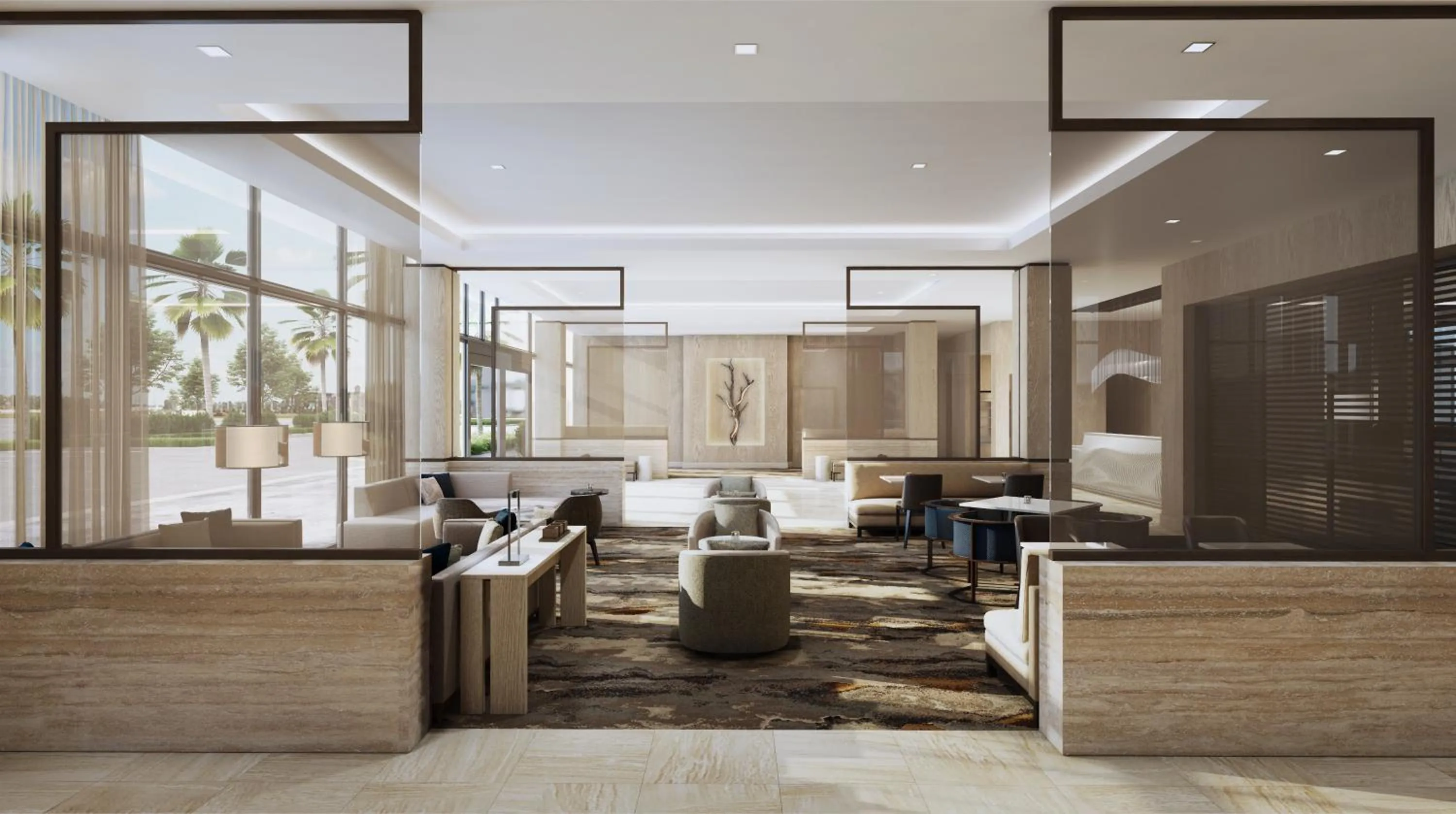 Lobby or reception in AC Hotel by Marriott Jacksonville St Johns Town Center