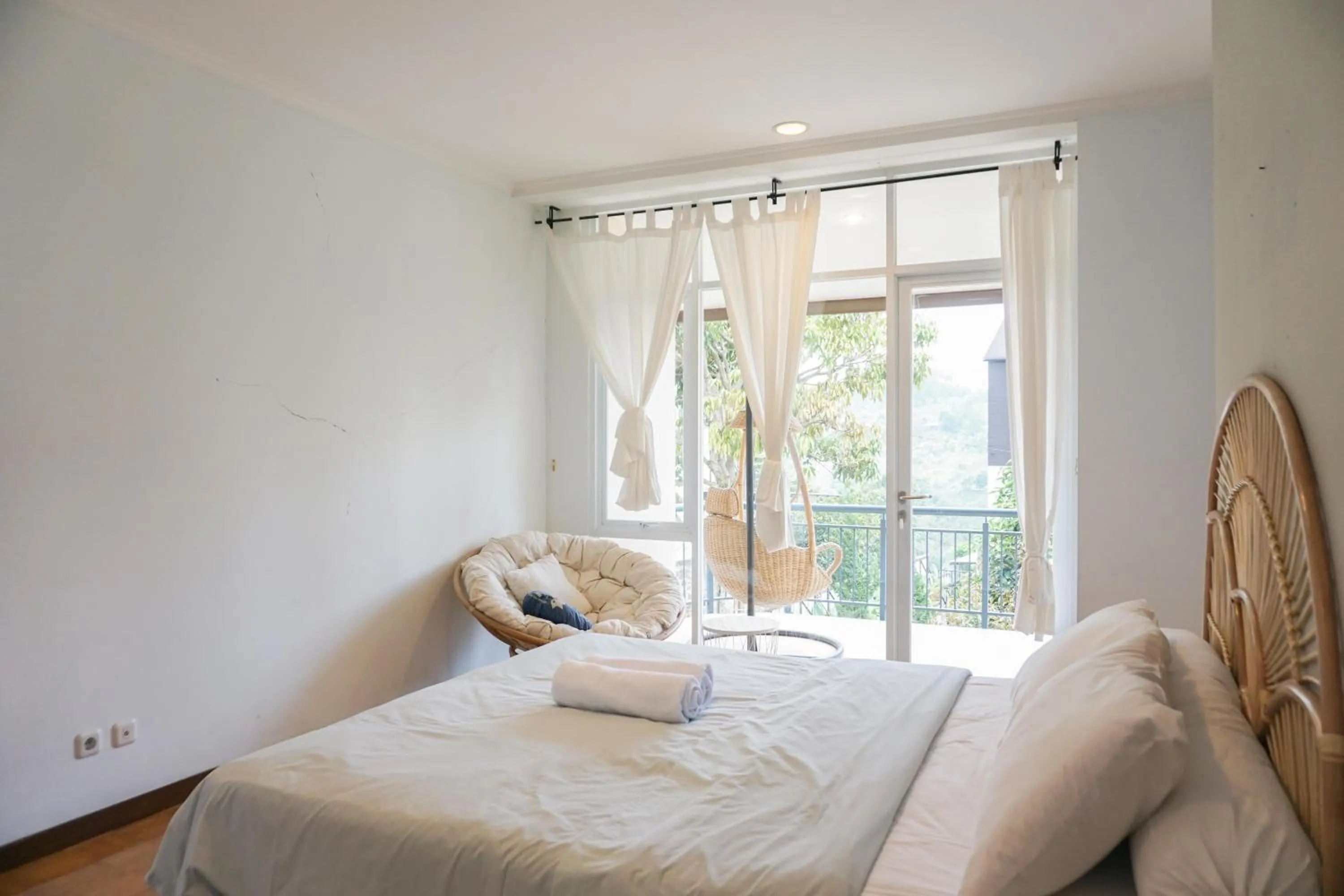 Bed in Over Easy Apartment