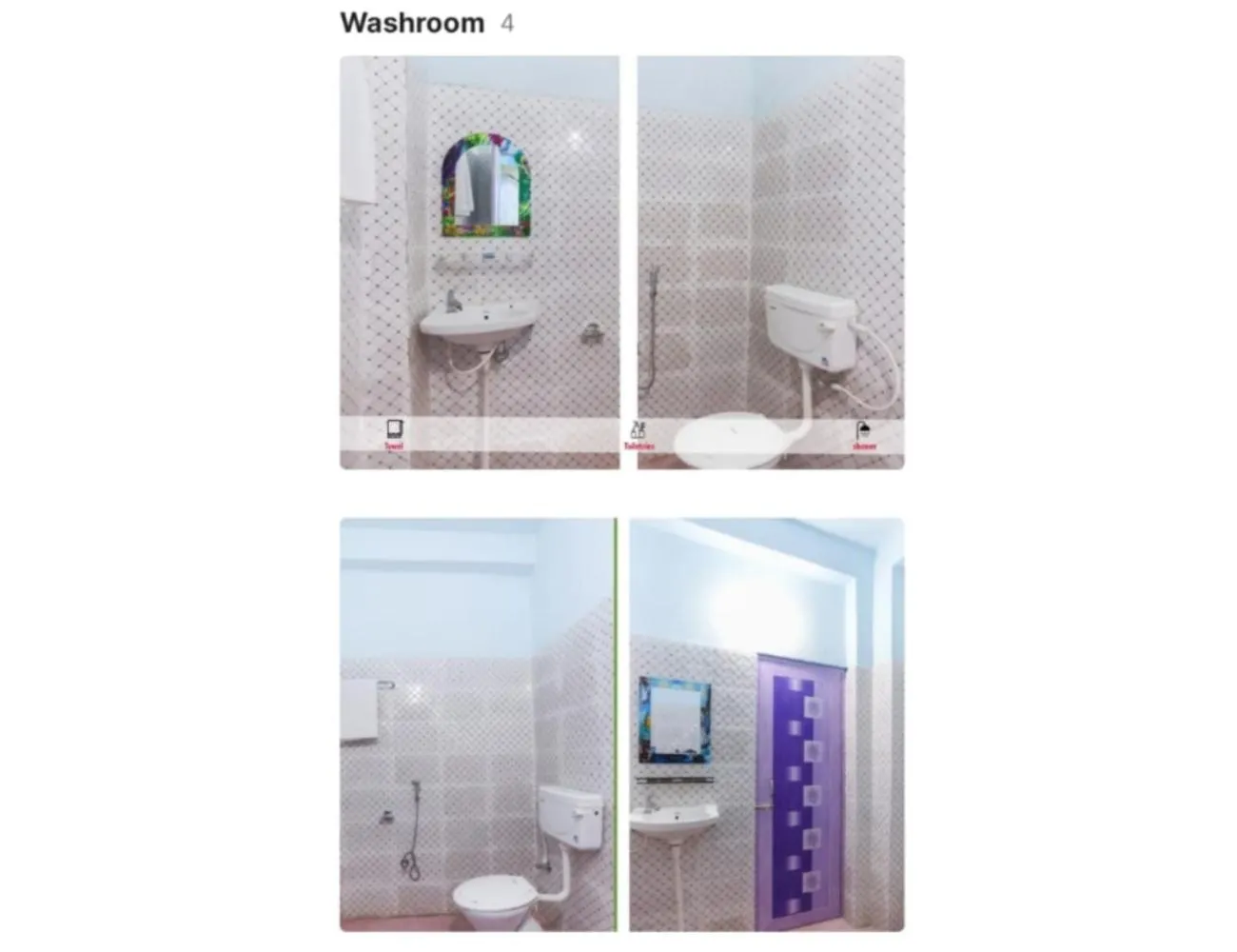 Bathroom in Hotel Patra Palace, Konark