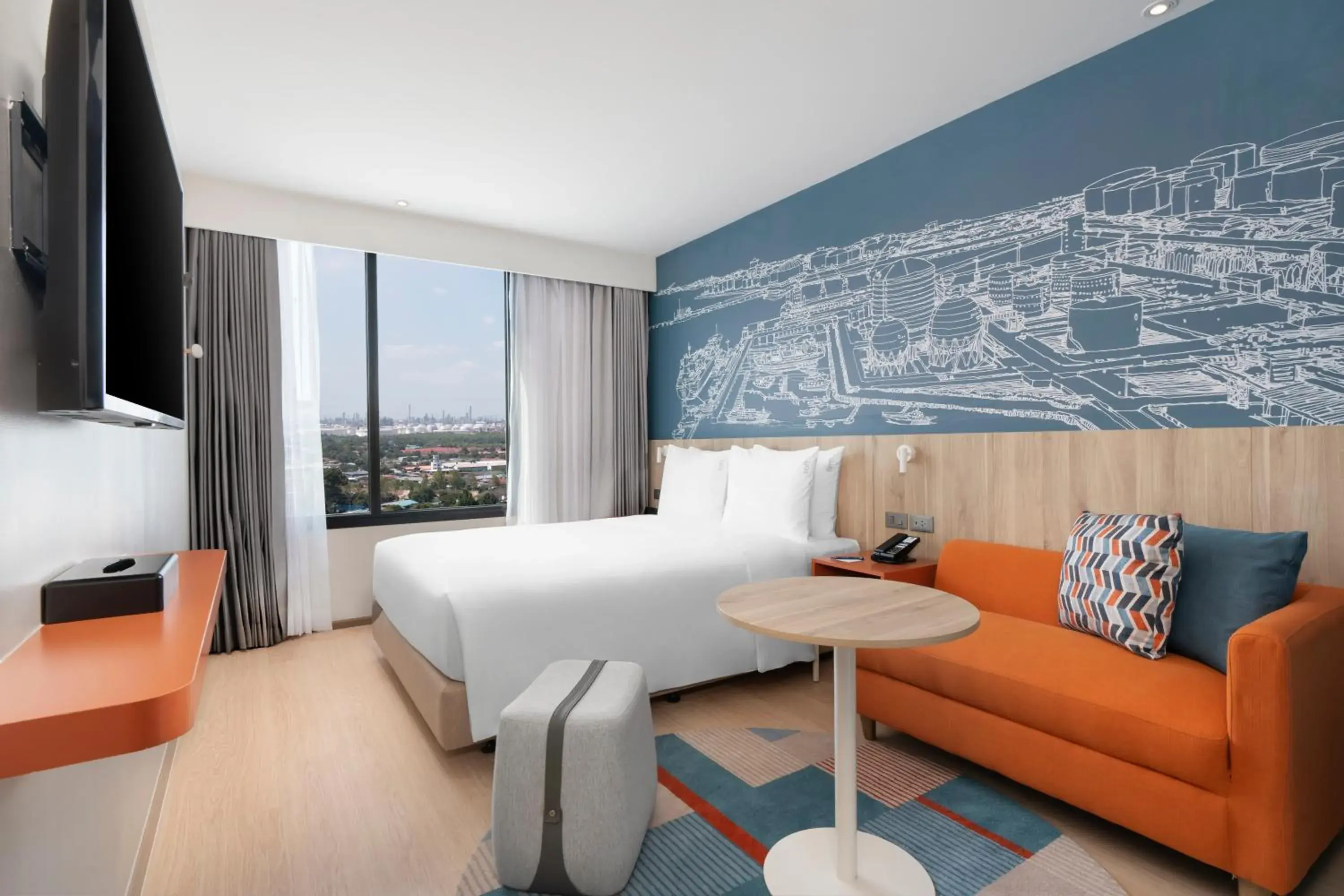 Bed in Holiday Inn Express Rayong Bed in Holiday Inn Express Rayong