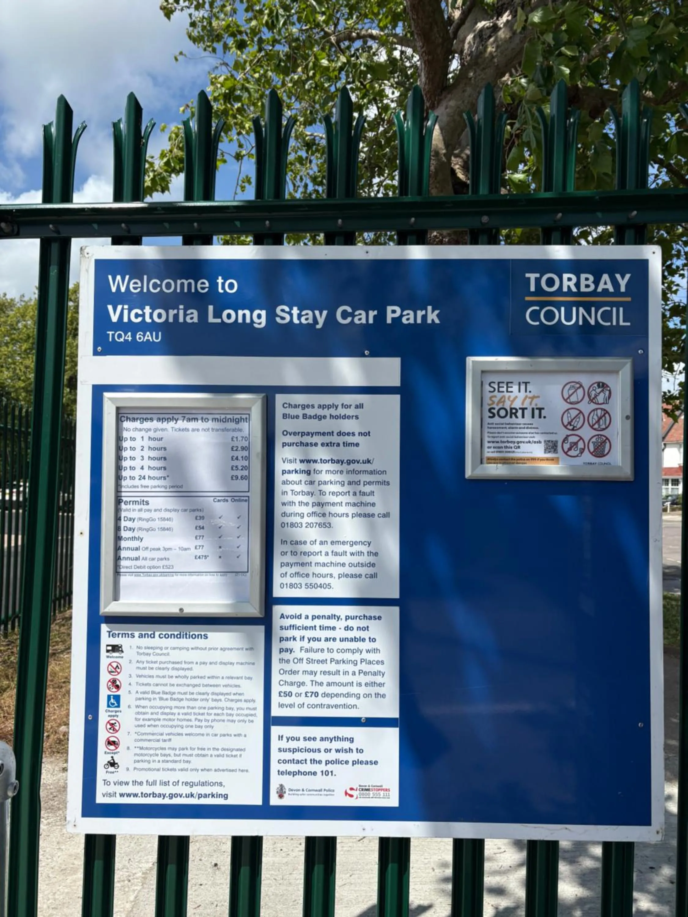 Parking in Cherwood Guest House