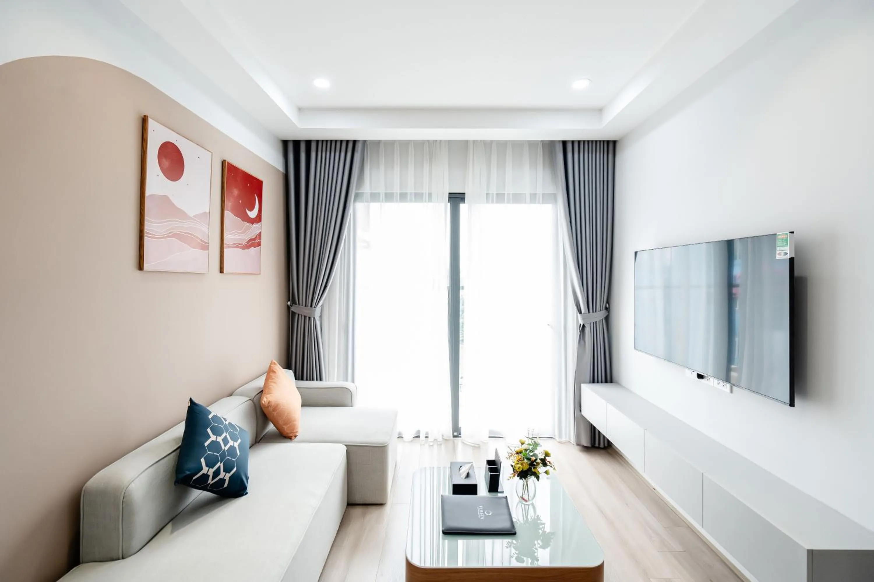 Living room in FLESTA Núi Trúc