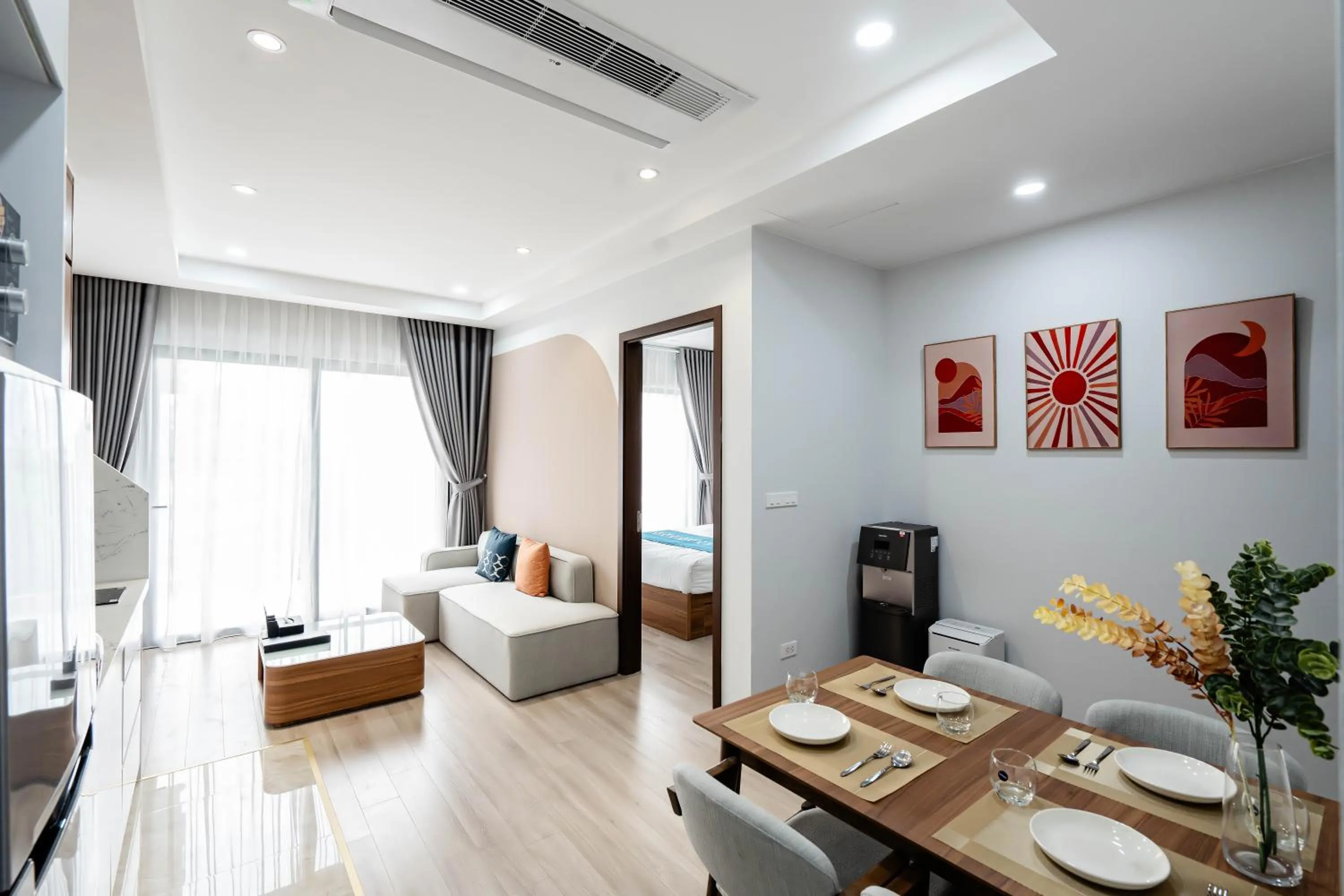 Living room in FLESTA Núi Trúc