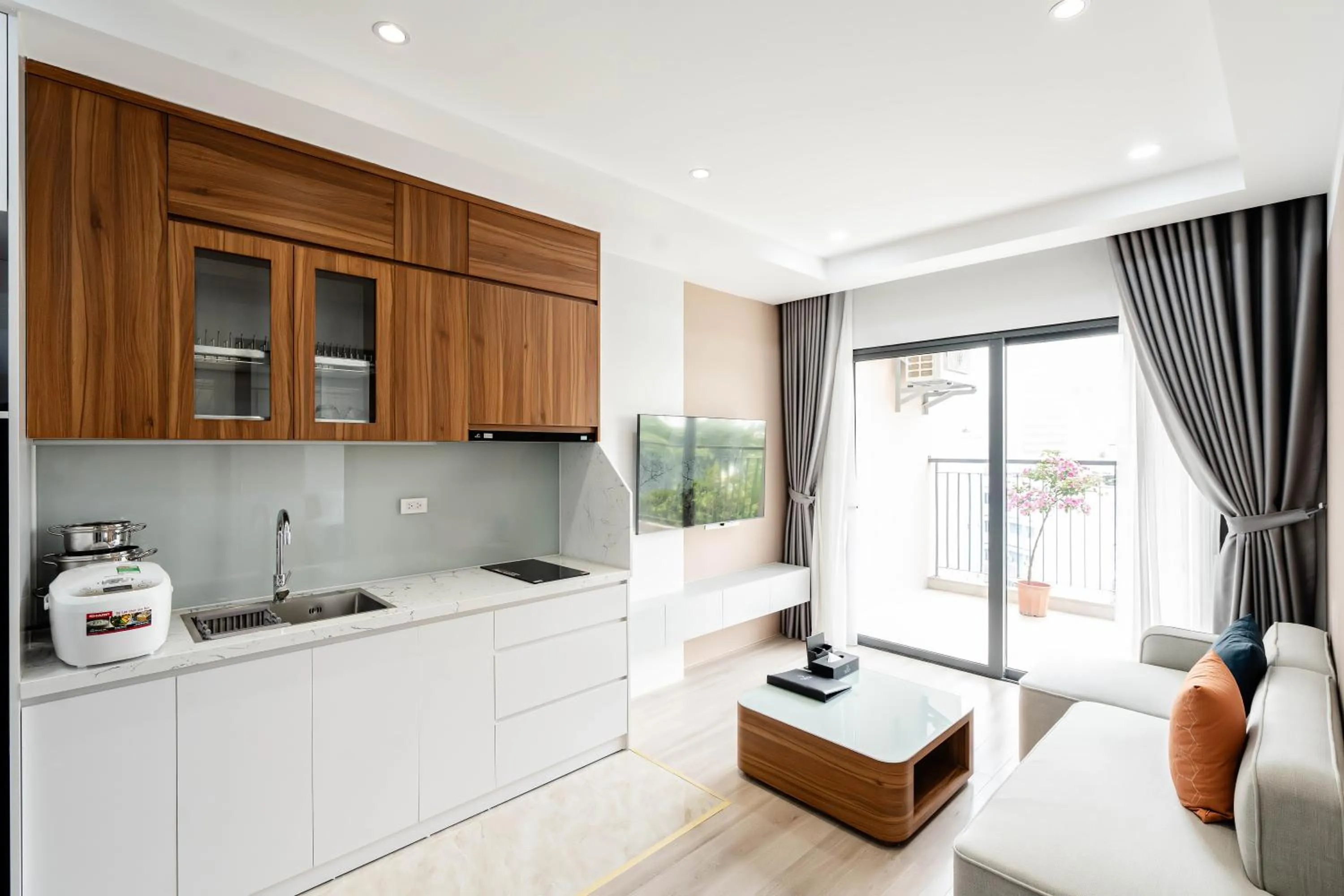 Living room in FLESTA Núi Trúc