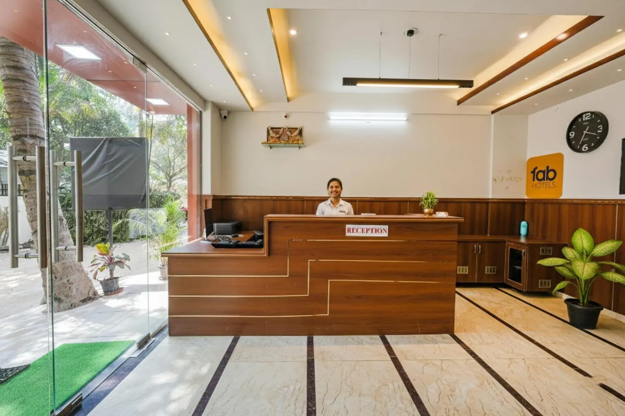 Lobby or reception in FabHotel Tree Suites - Nr Reva University Lobby or reception in FabHotel Tree Suites - Nr Reva University