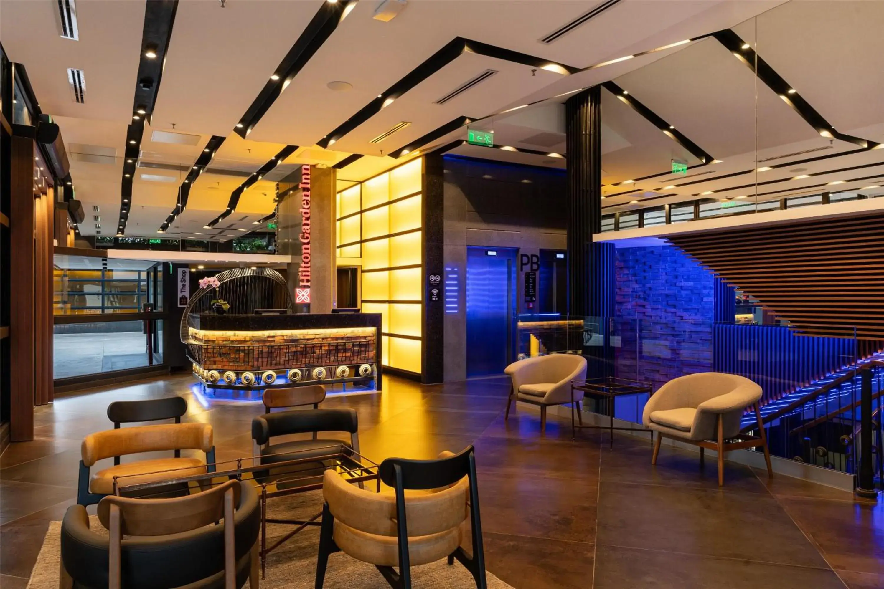 Lobby or reception in Hilton Garden Inn Asuncion Aviadores Del Chaco Lobby or reception in Hilton Garden Inn Asuncion Aviadores Del Chaco