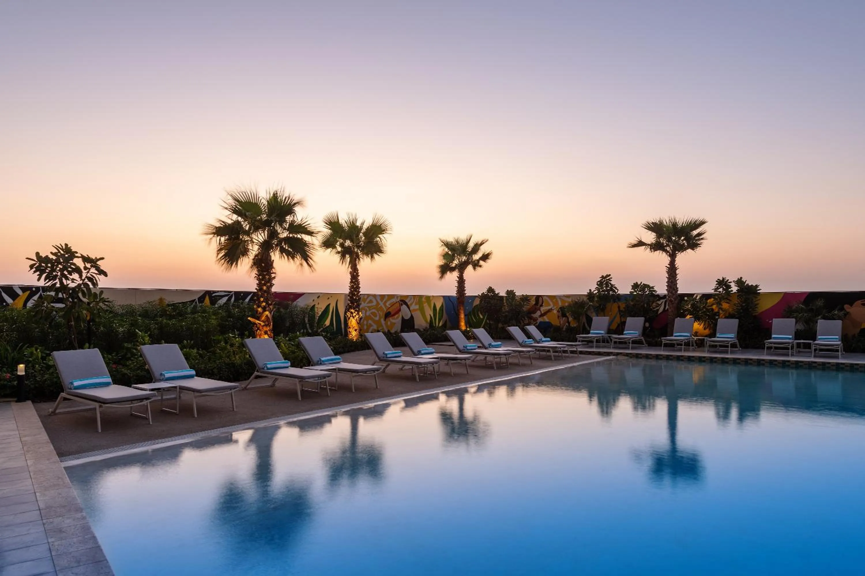 Swimming pool in DAMAC Maison Aykon City Dubai