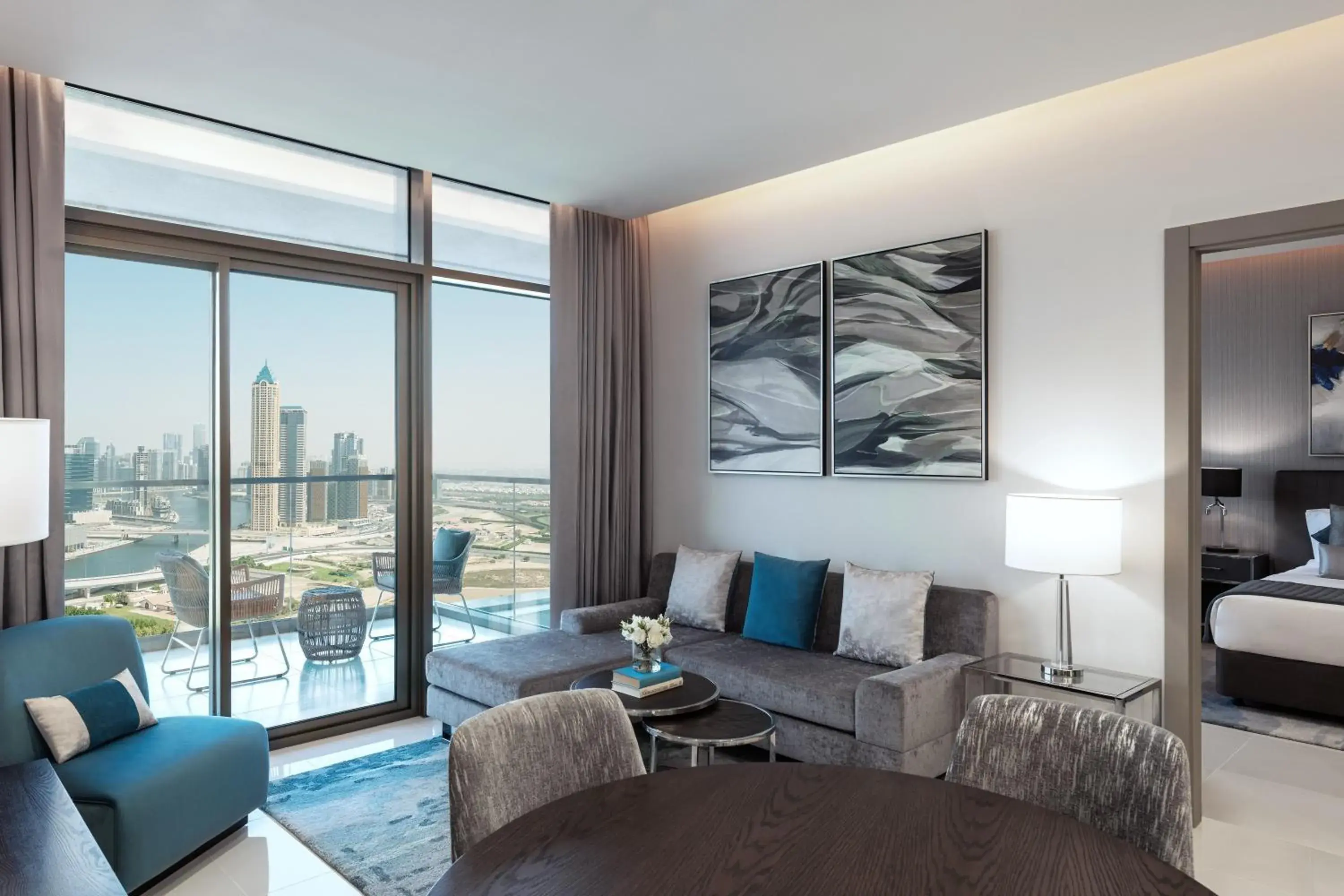 One Bedroom Canal View With kitchenette - Free Bus service to Dubai Mall Metro Station, Dubai Mall, and Kite Beach in DAMAC Maison Aykon City Dubai One Bedroom Canal View With kitchenette - Free Bus service to Dubai Mall Metro Station, Dubai Mall, and Kite Beach in DAMAC Maison Aykon City Dubai
