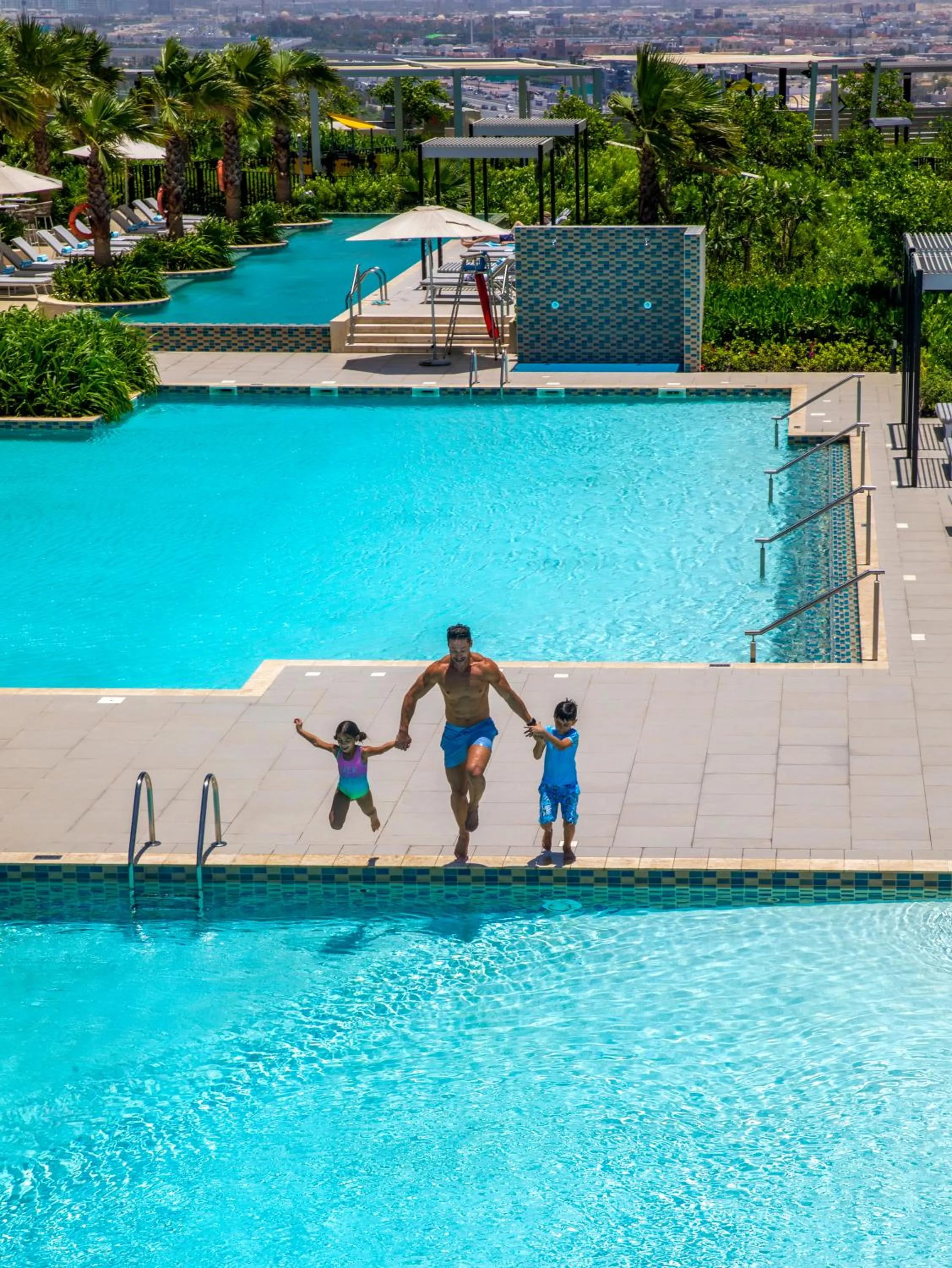 Swimming pool in DAMAC Maison Aykon City Dubai