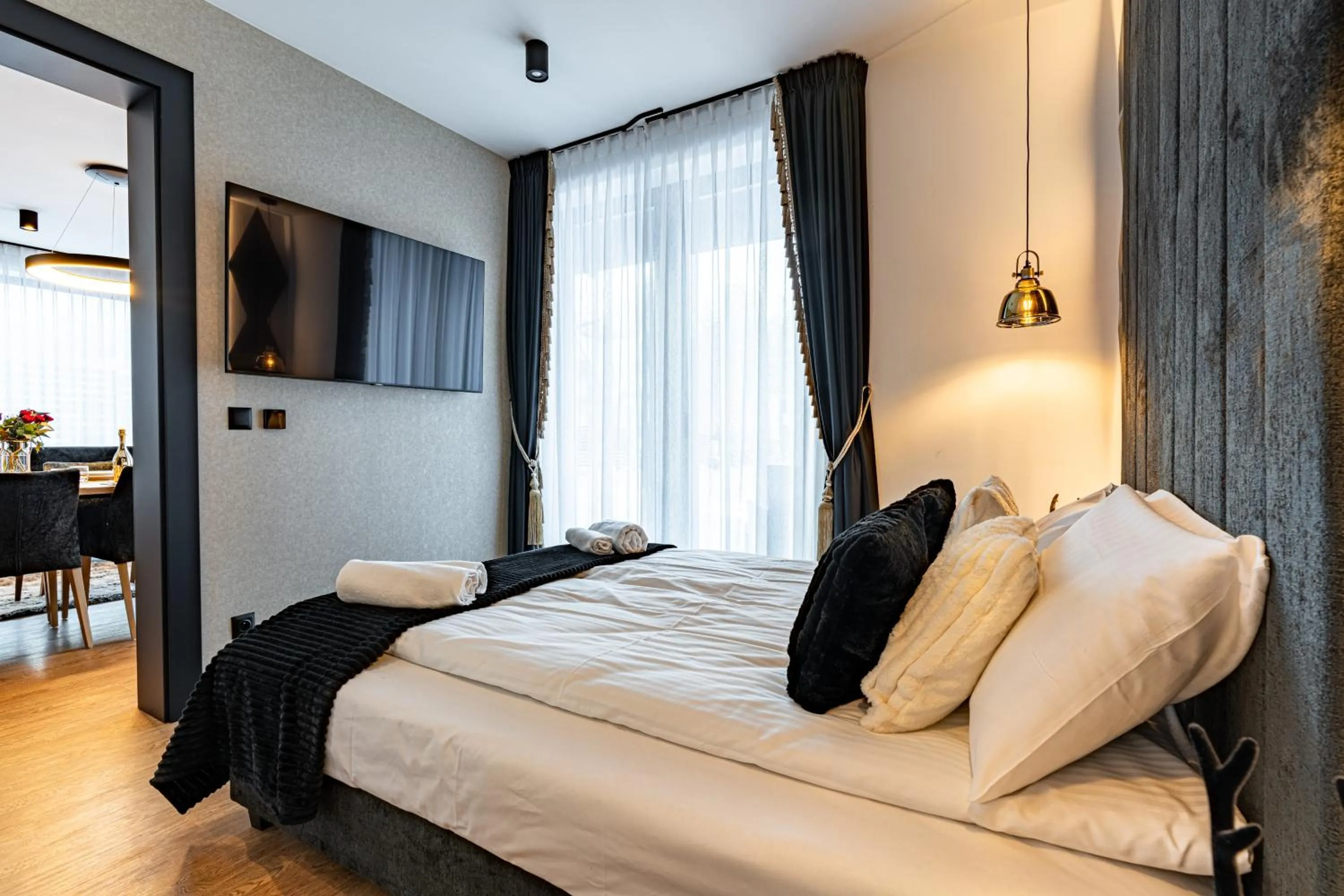 Bed in Aparthotel Zakopiański & SPA