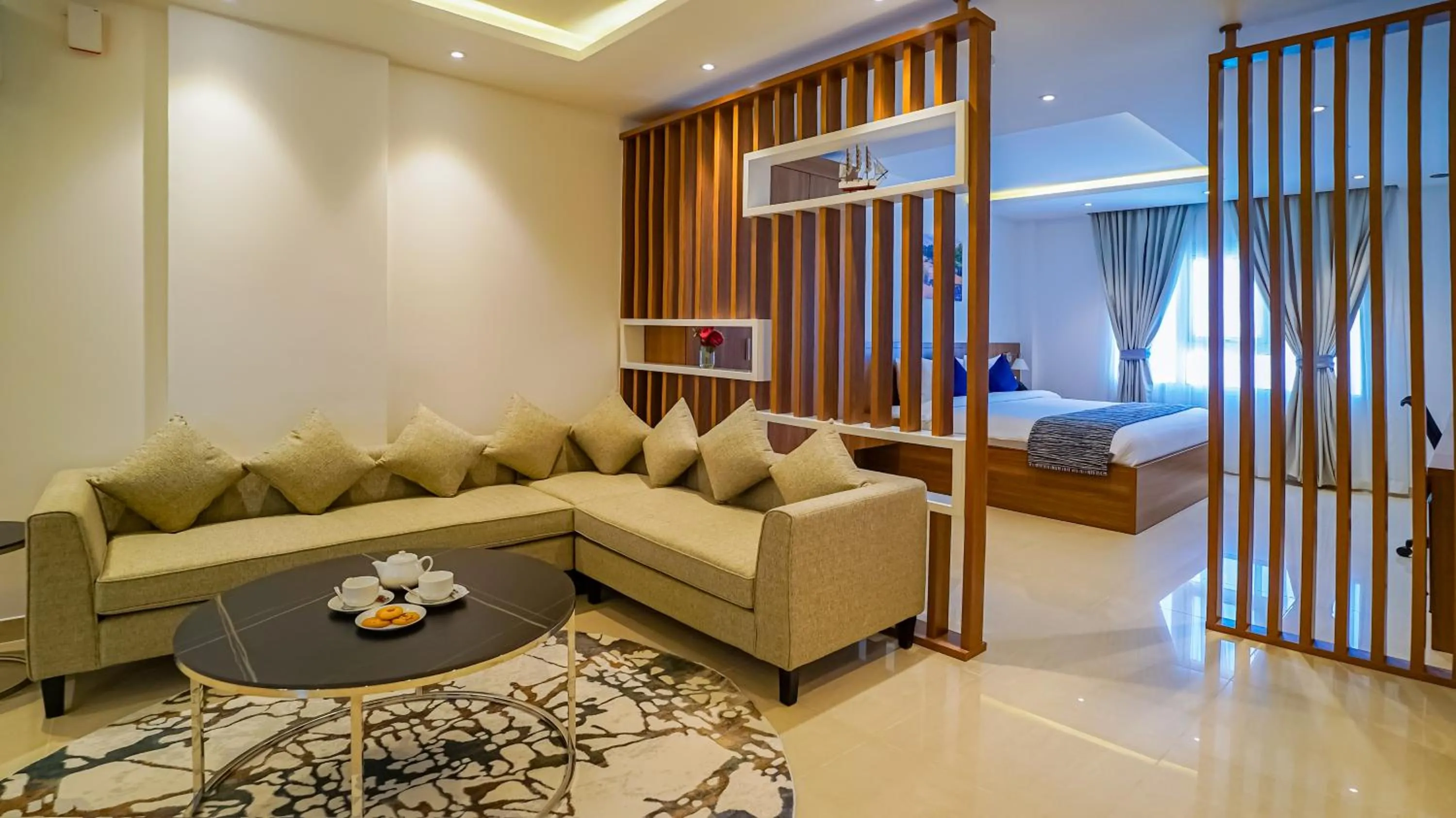 Seating area in Duqm Express Hotel