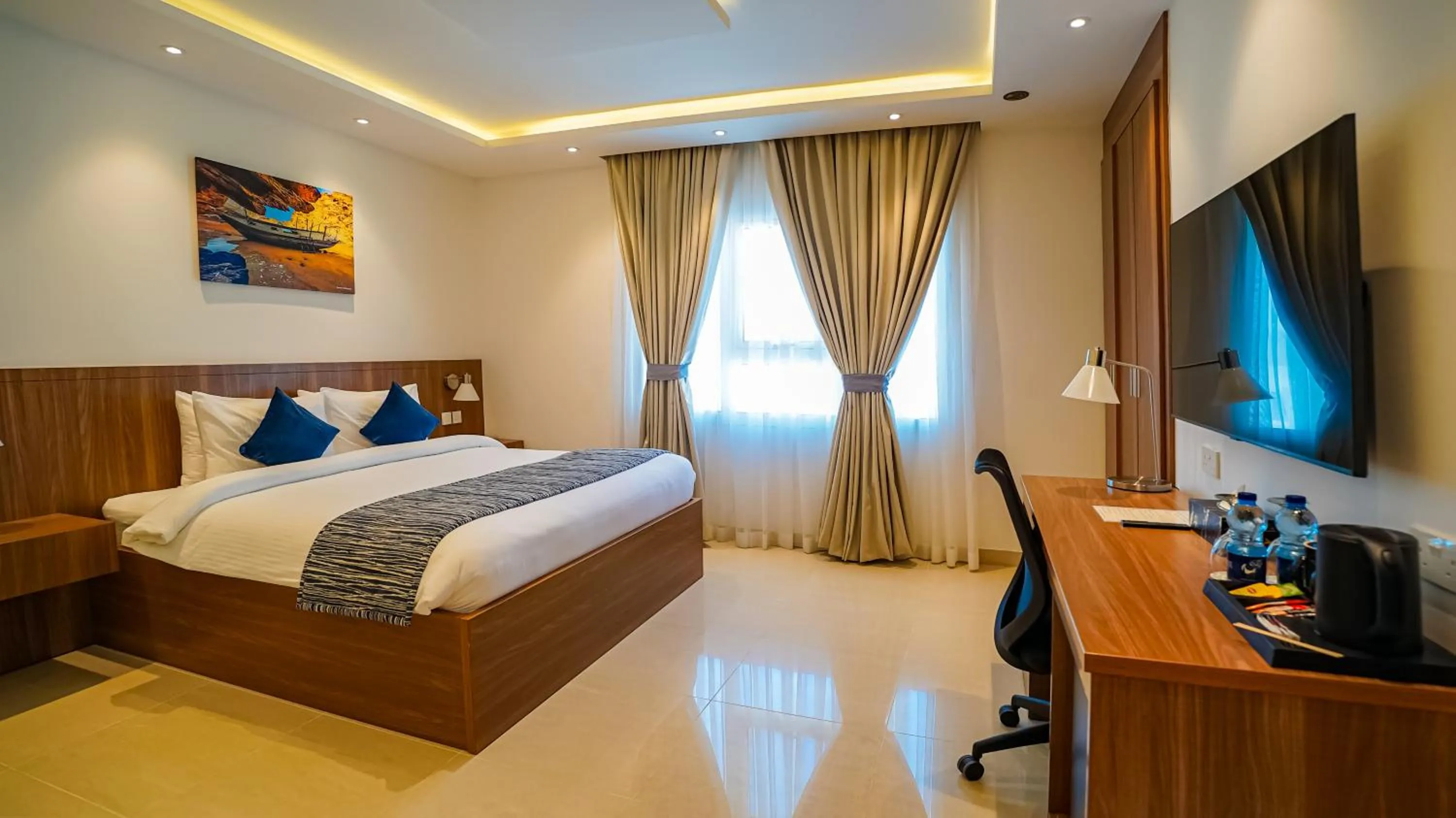 Bedroom, Bed in Duqm Express Hotel