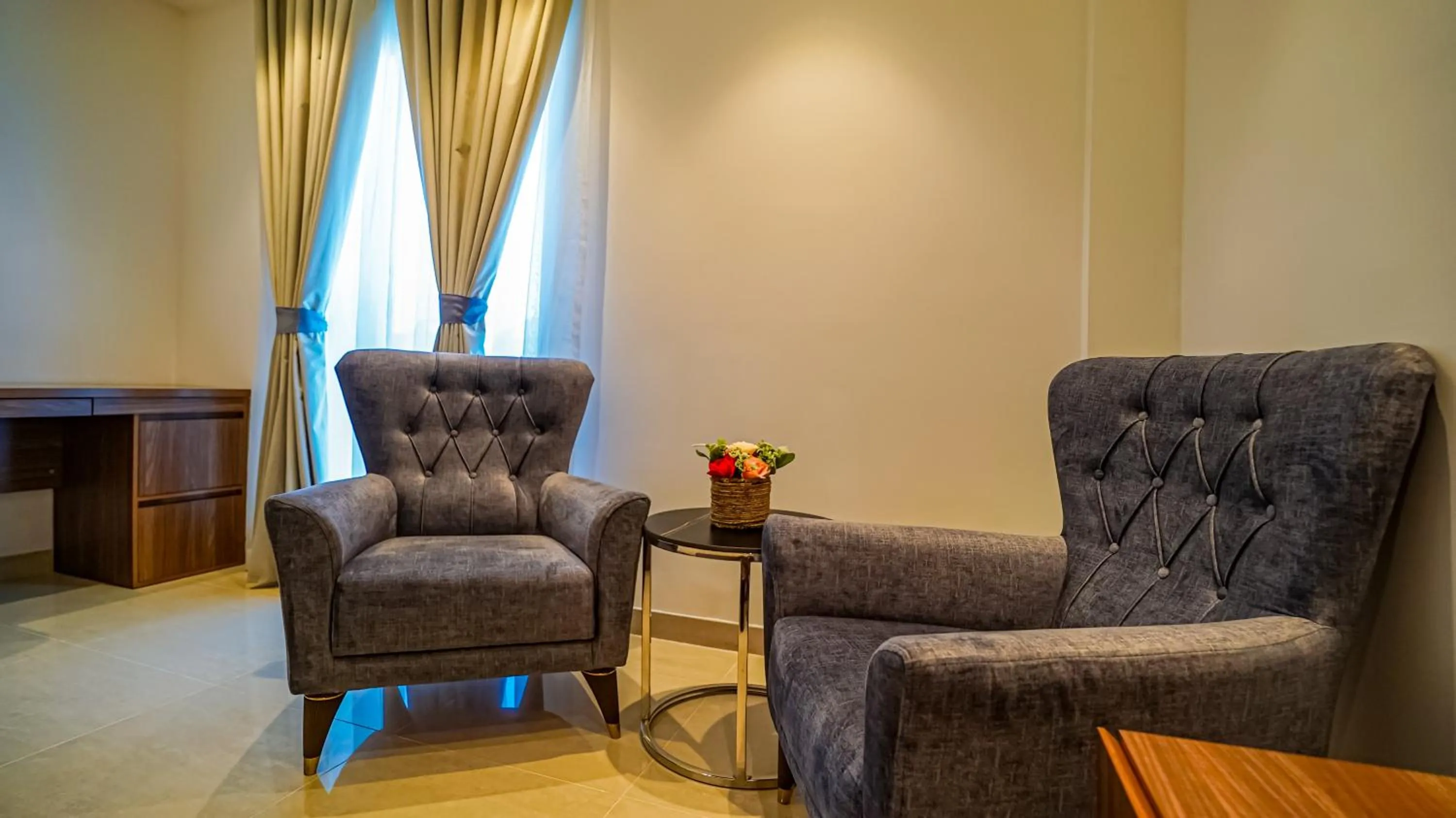 Seating area in Duqm Express Hotel
