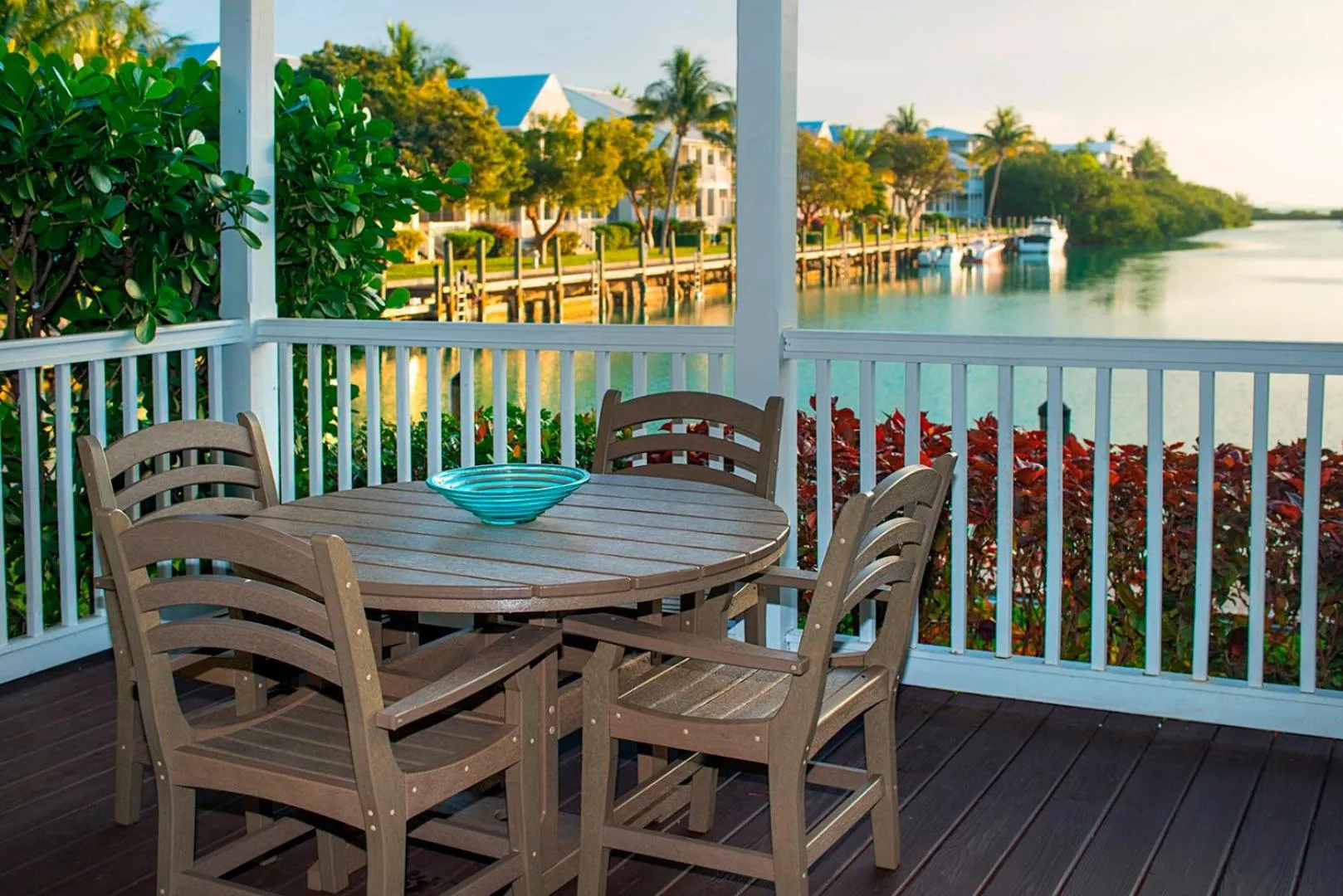 Patio in Villas at Hawks Cay Resort