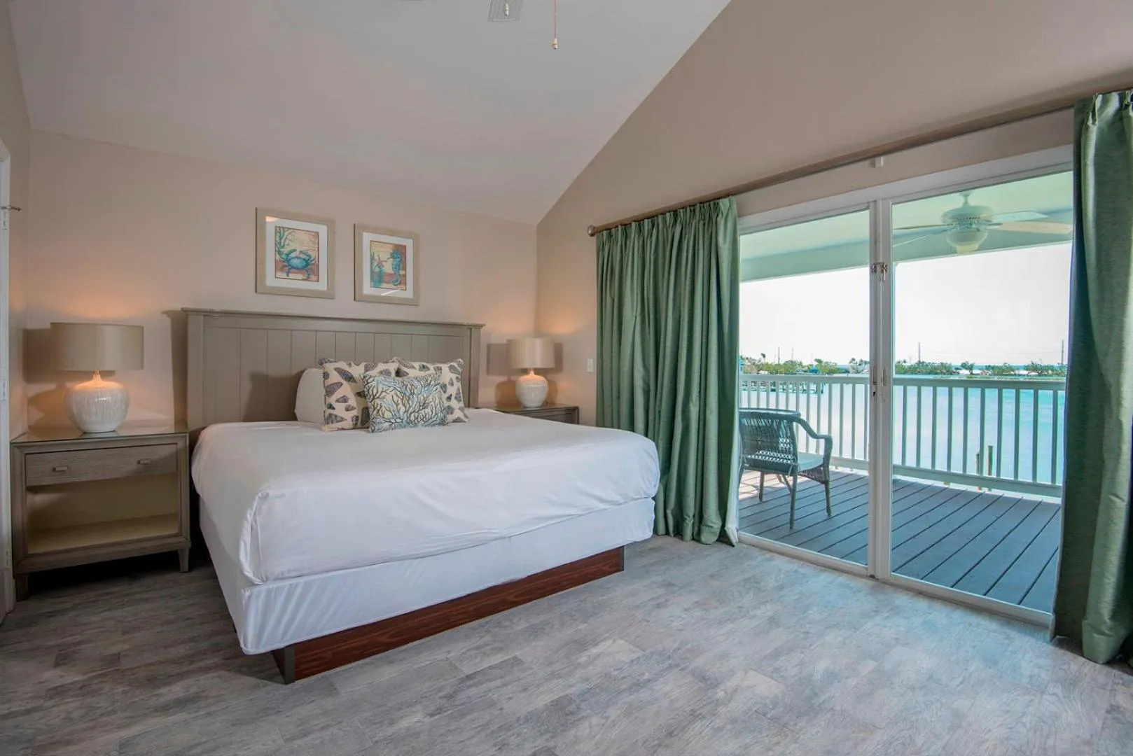 Bed in Villas at Hawks Cay Resort