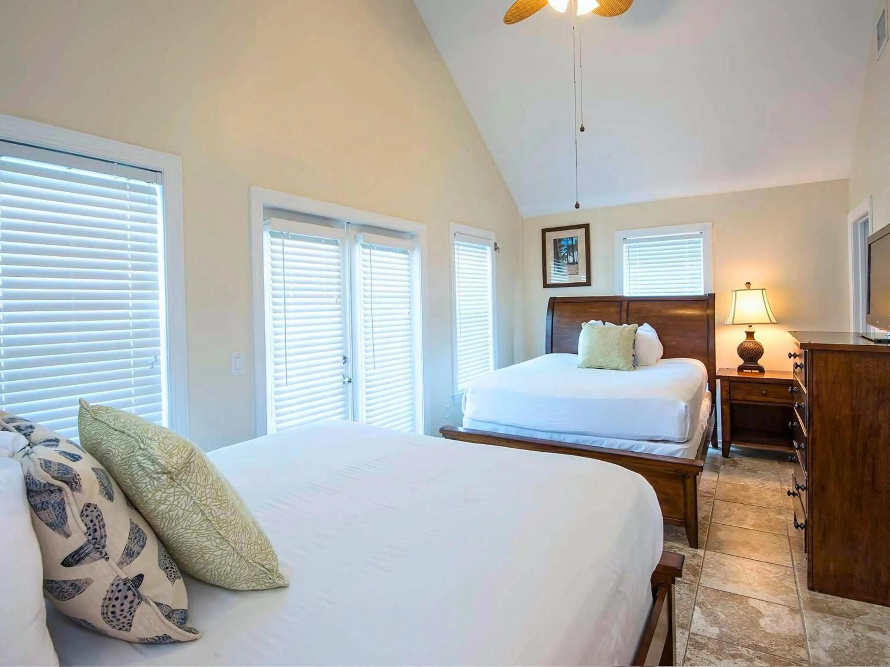 Bed in Villas at Hawks Cay Resort