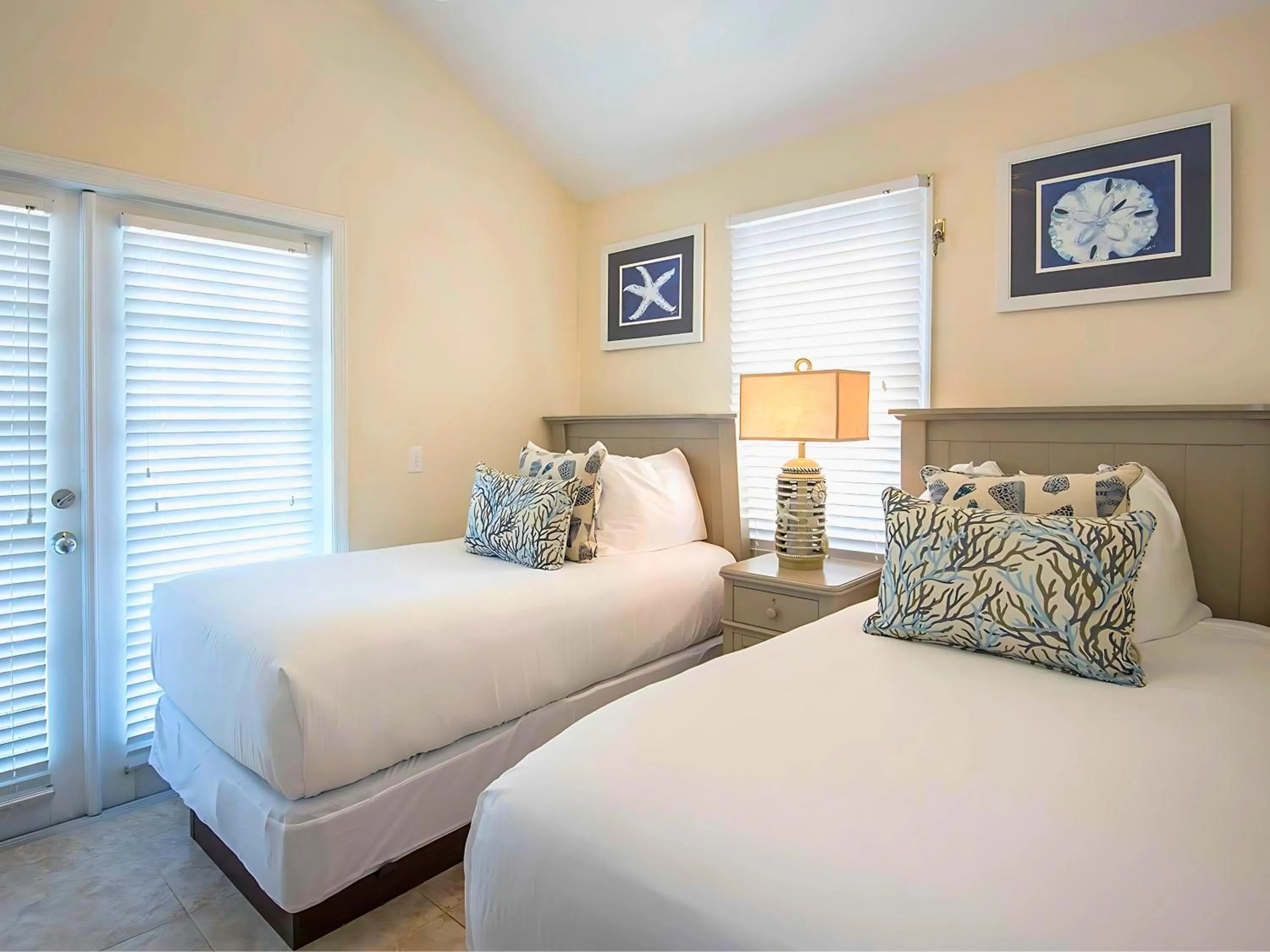 Bed in Villas at Hawks Cay Resort