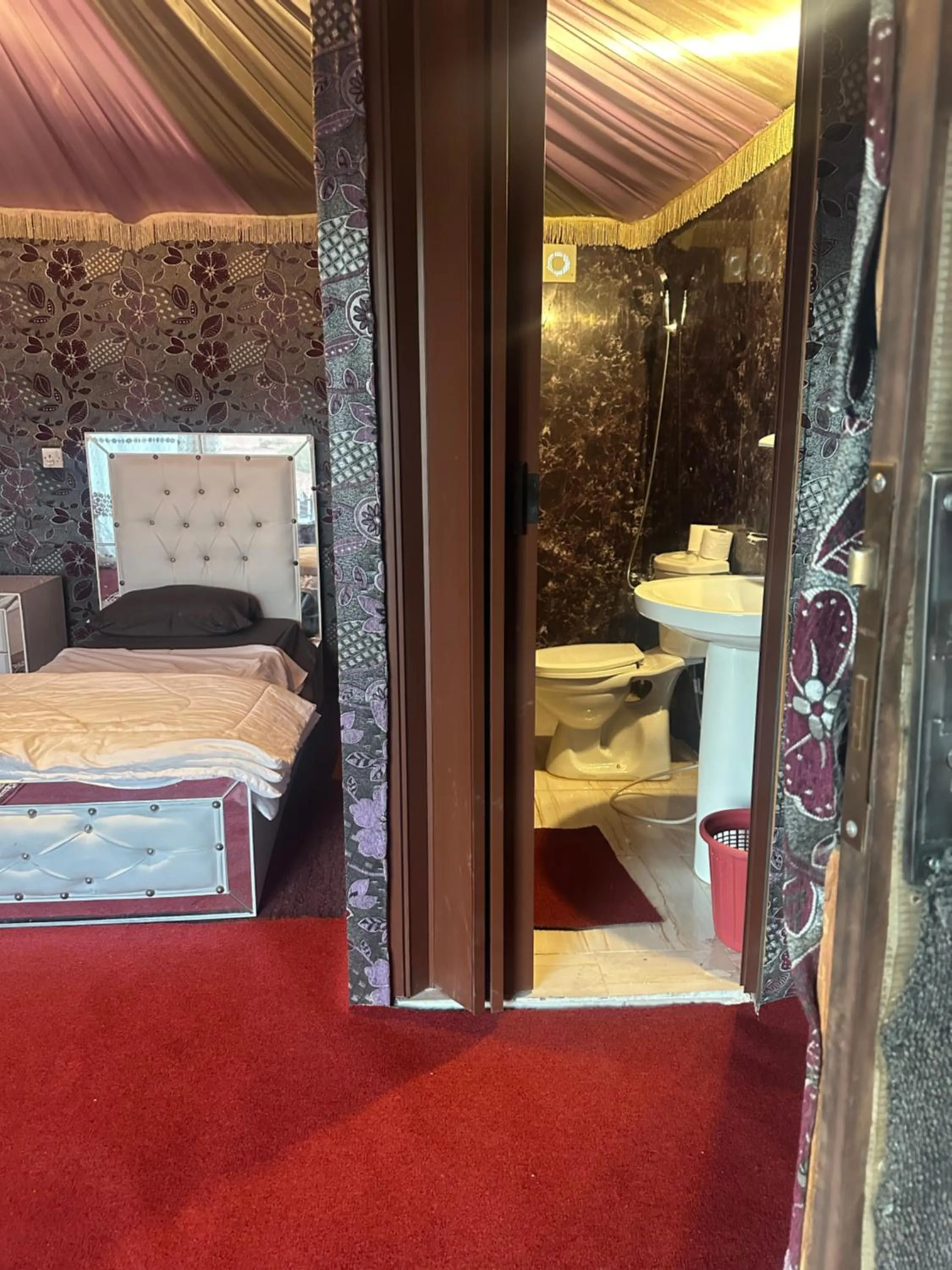 Bed in Bedouin& camp