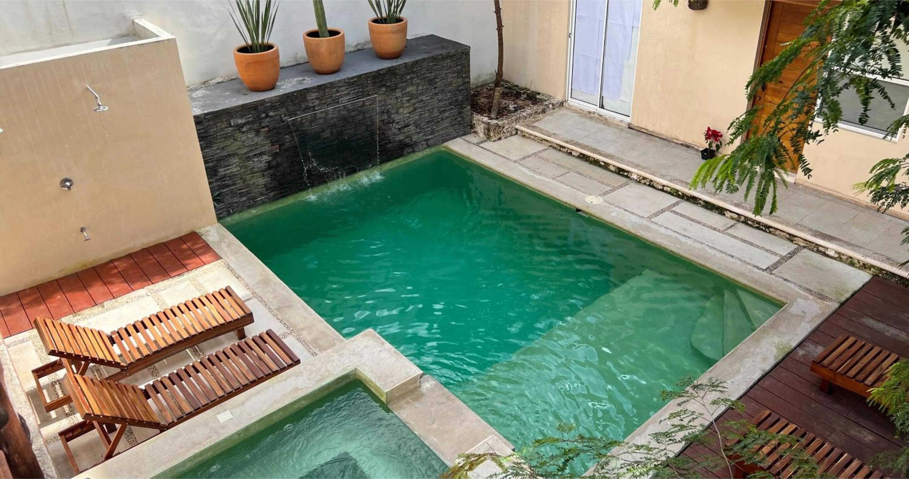 Swimming pool in Casa Cielito Lindo Cozumel