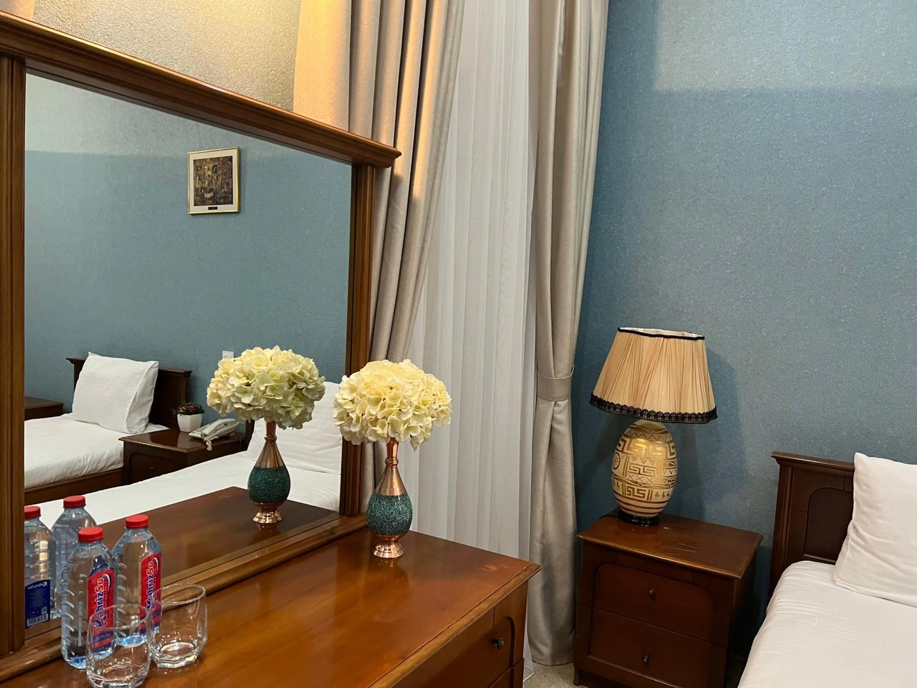 Bed in Swan Hotel Baku