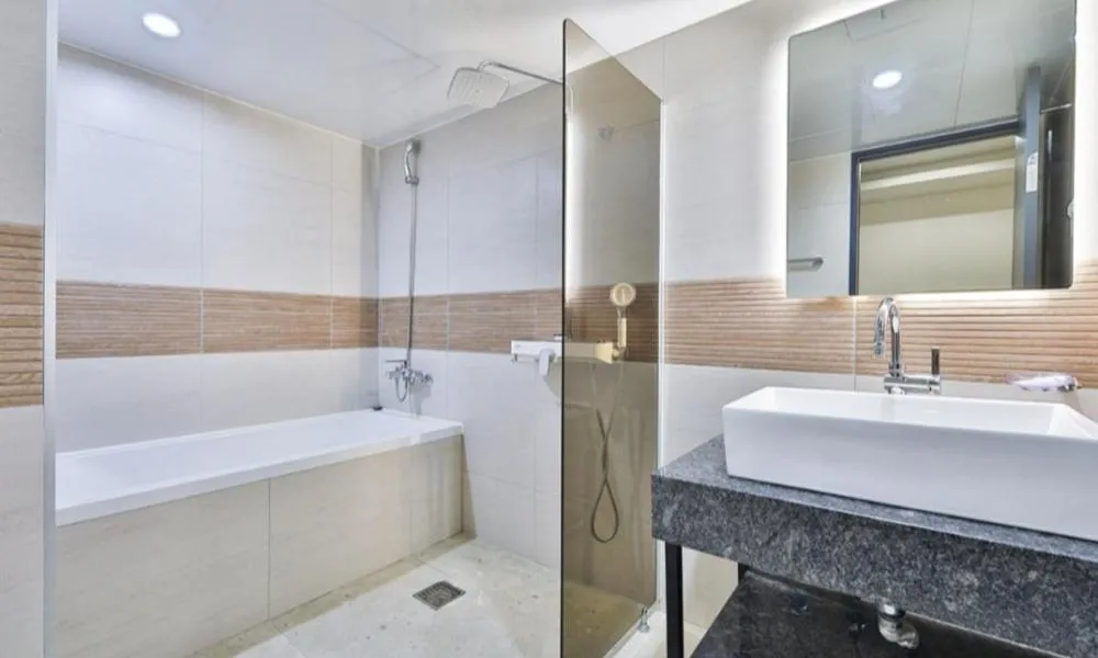 Shower in Beyond Hotel