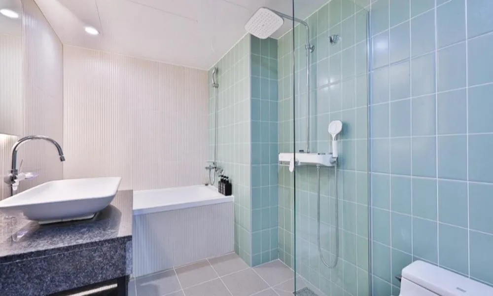 Shower in Beyond Hotel