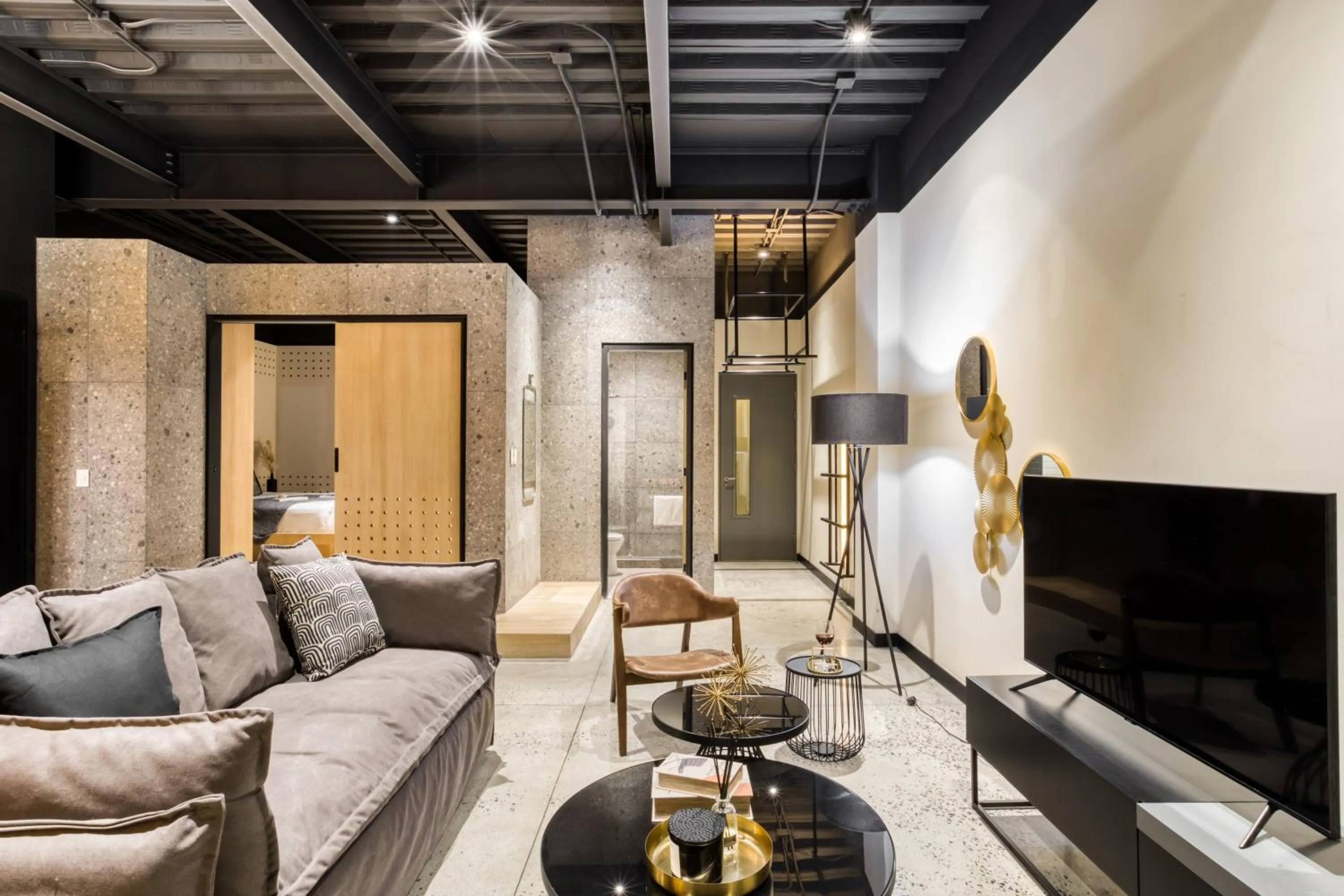 Living room in Downtown Designer Apartments by ULIV