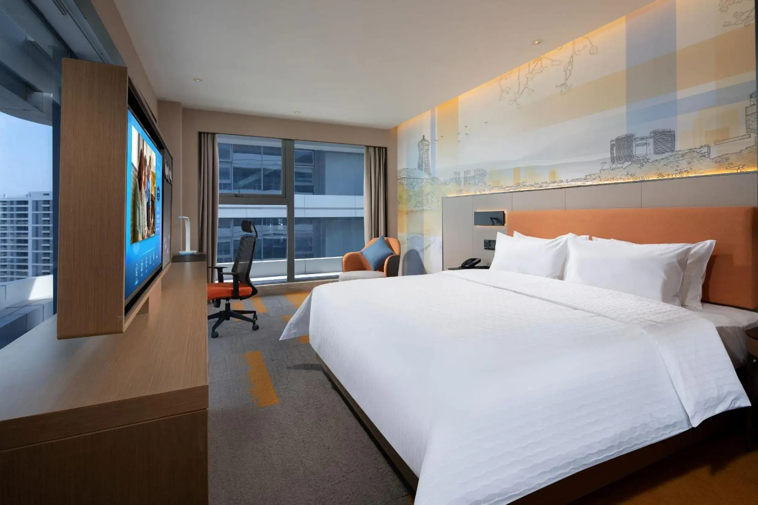 Comfort Double Room in Hampton by Hilton Hangzhou Zhuantang Academy of Fine Arts Comfort Double Room in Hampton by Hilton Hangzhou Zhuantang Academy of Fine Arts