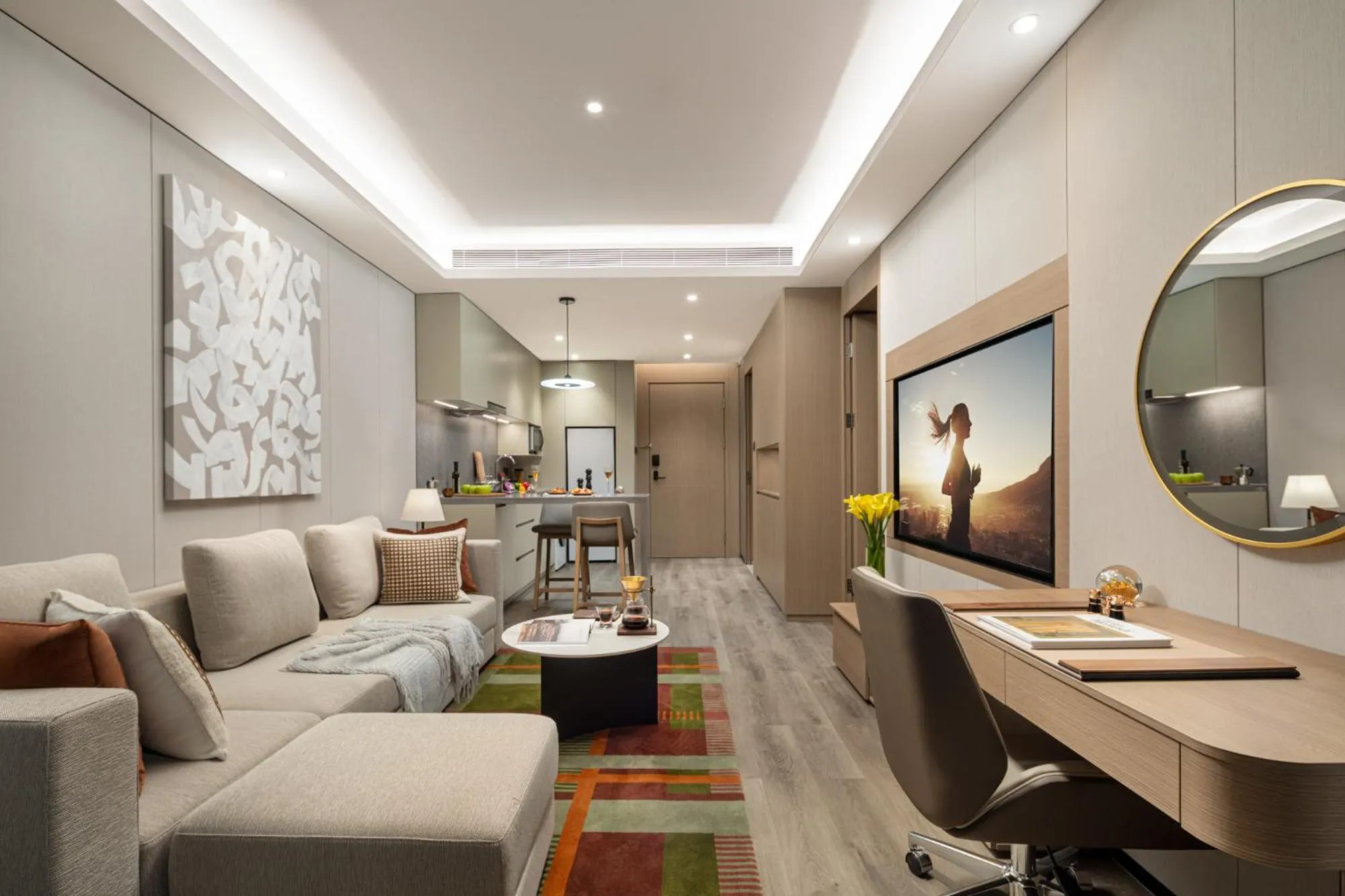Living room in Citadines Hope City Boao