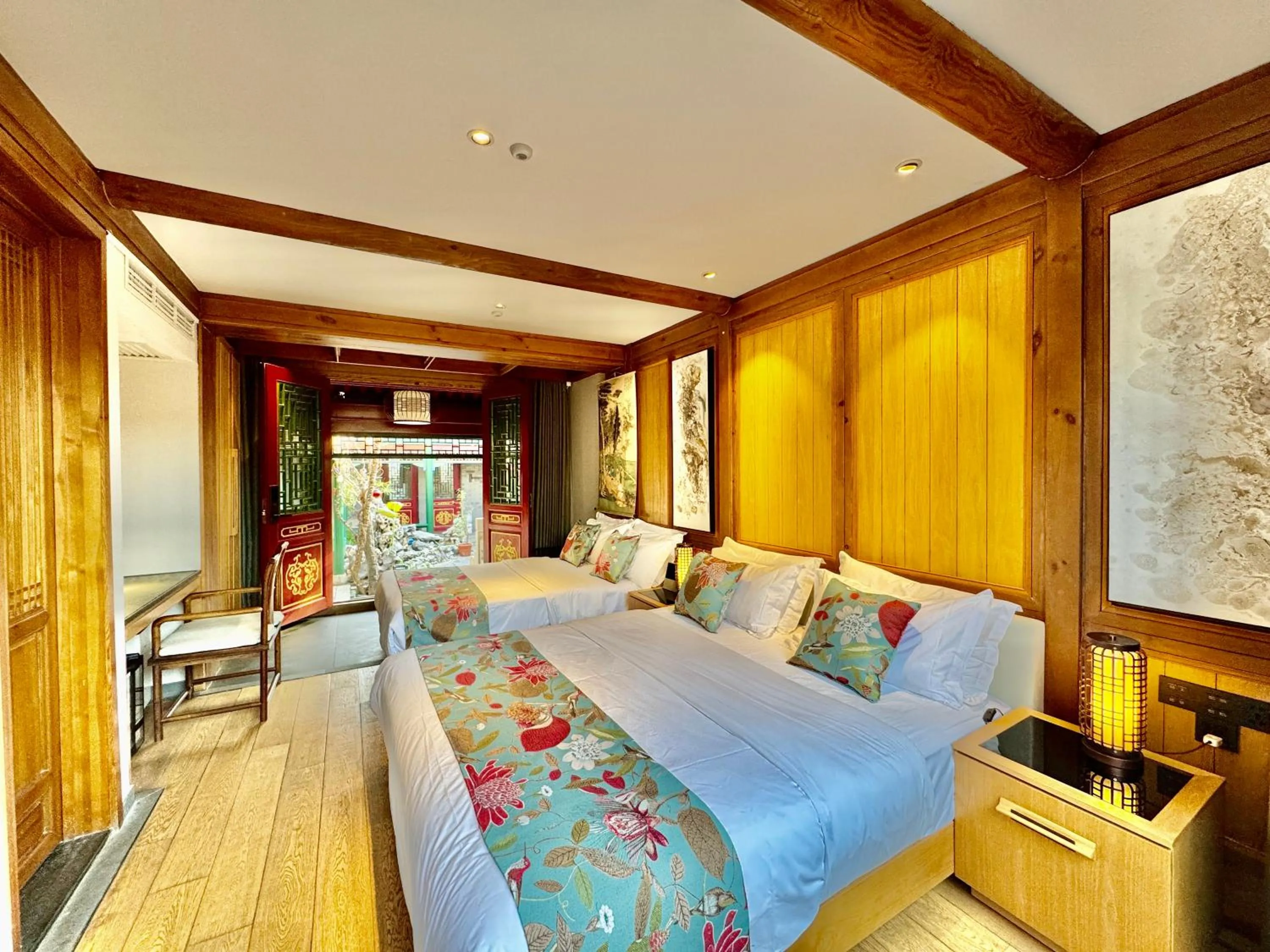 Bed in The JOY courtyard Beijing near Tiananmen Forbidden City