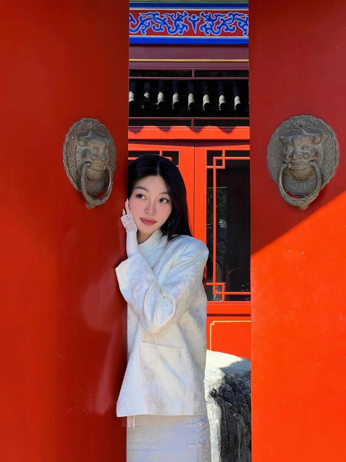 People in The JOY courtyard Beijing near Tiananmen Forbidden City
