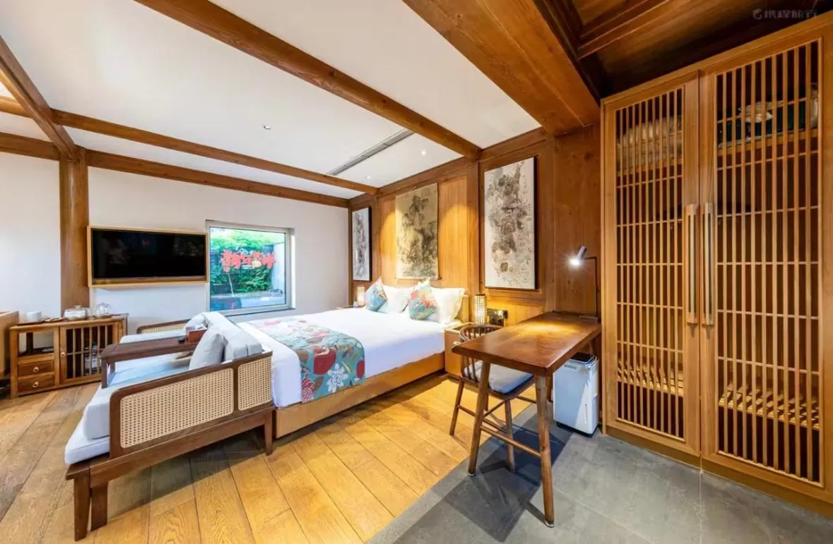 Bed in The JOY courtyard Beijing near Tiananmen Forbidden City