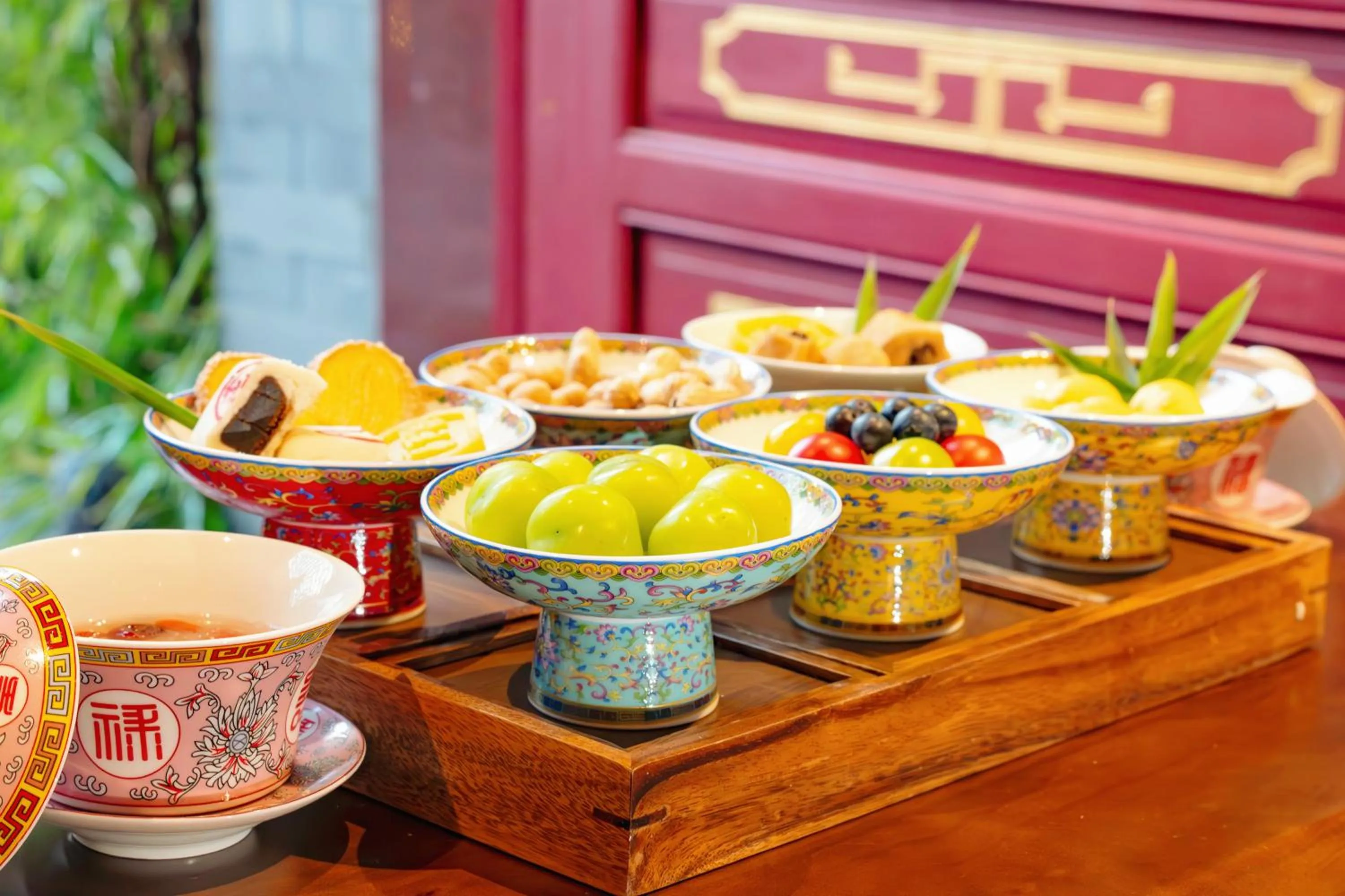 Food and drinks in The JOY courtyard Beijing near Tiananmen Forbidden City