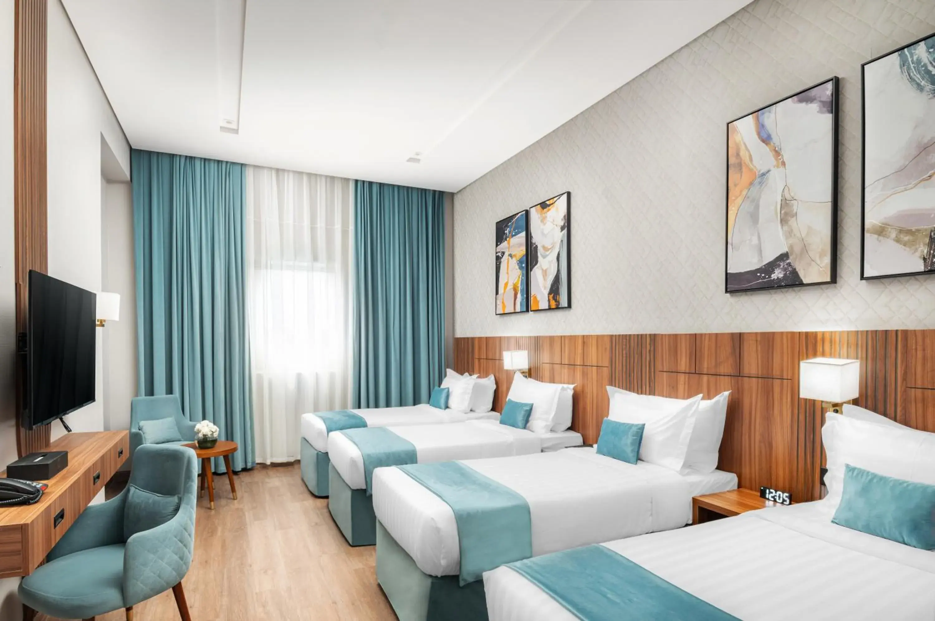 Bed in Elaf Qinwan Hotel Bed in Elaf Qinwan Hotel