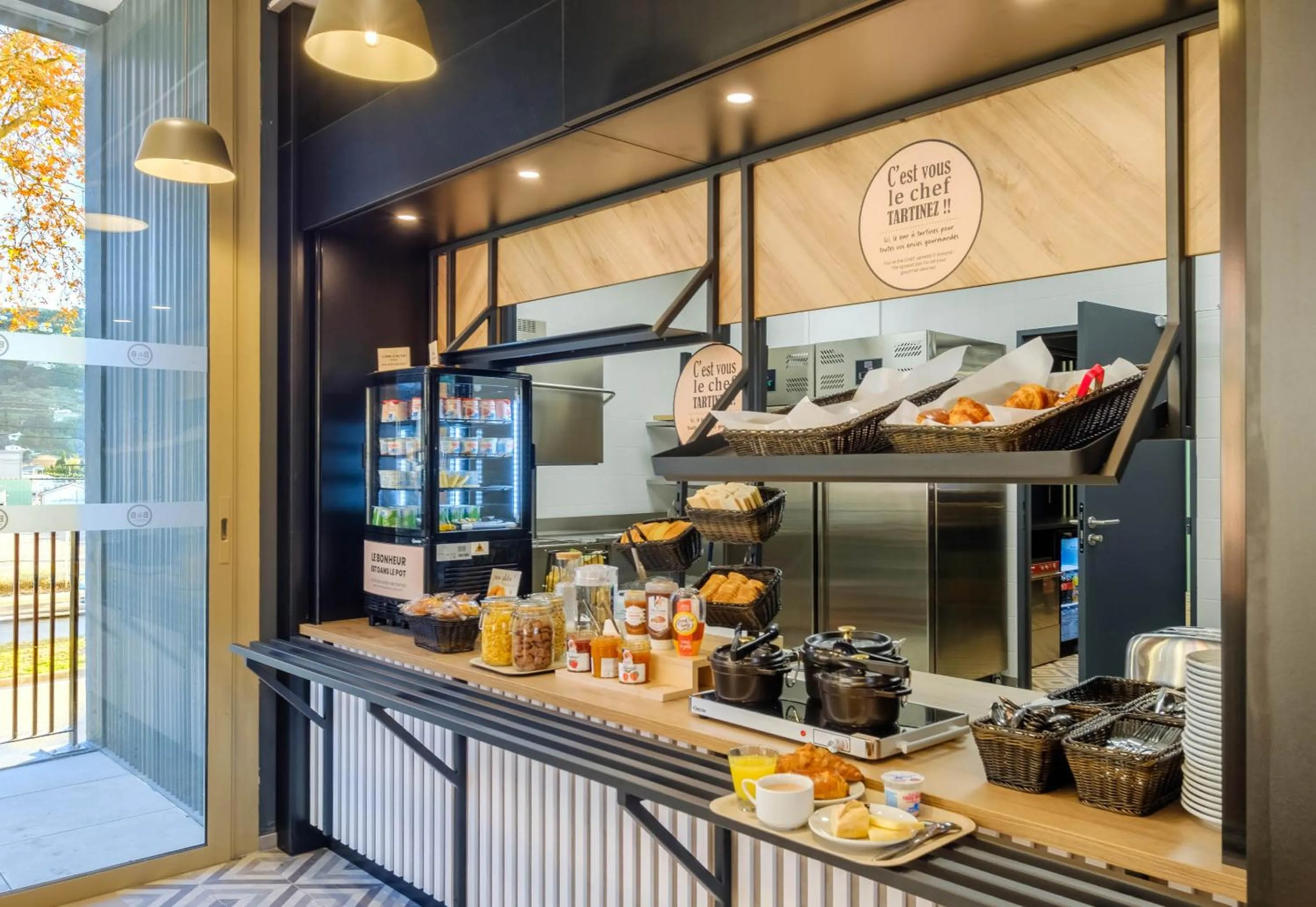 Buffet breakfast in B&B HOTEL Nice Stade Riviera